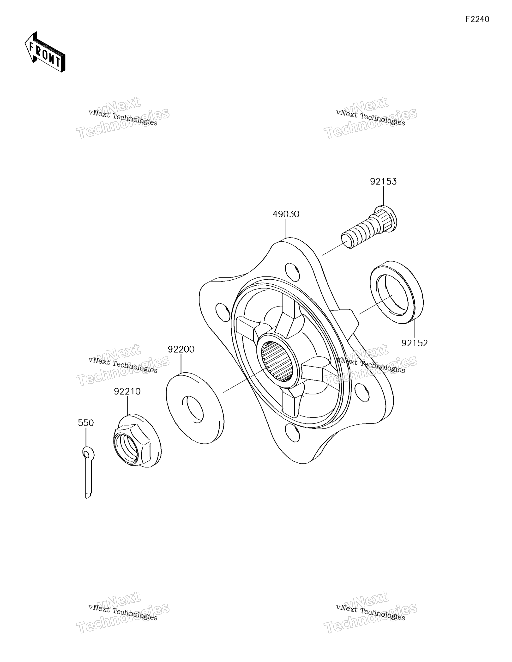 задний Hubs / Brakes