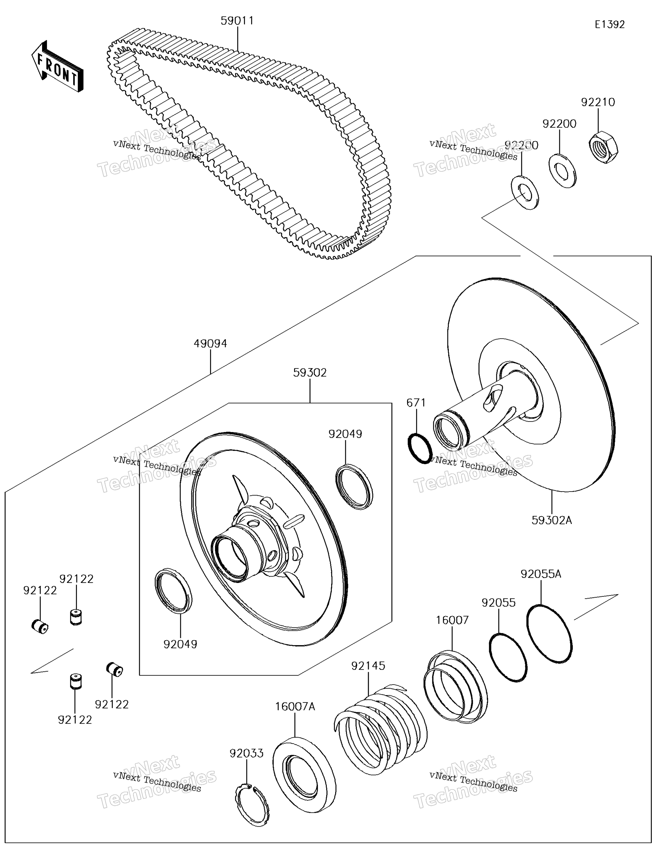 Ведомый Converter/Drive Belt