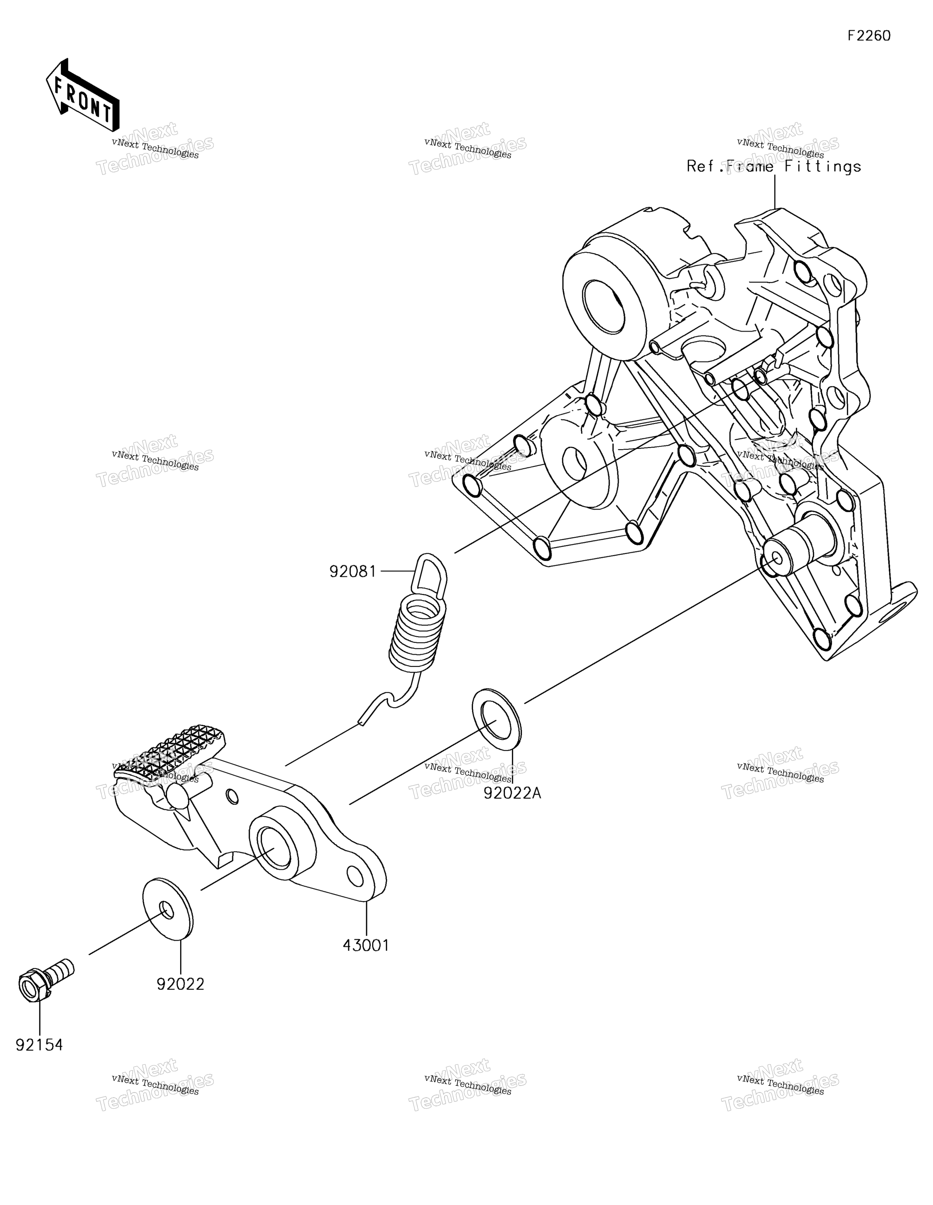 Тормоз Pedal/Torque Link