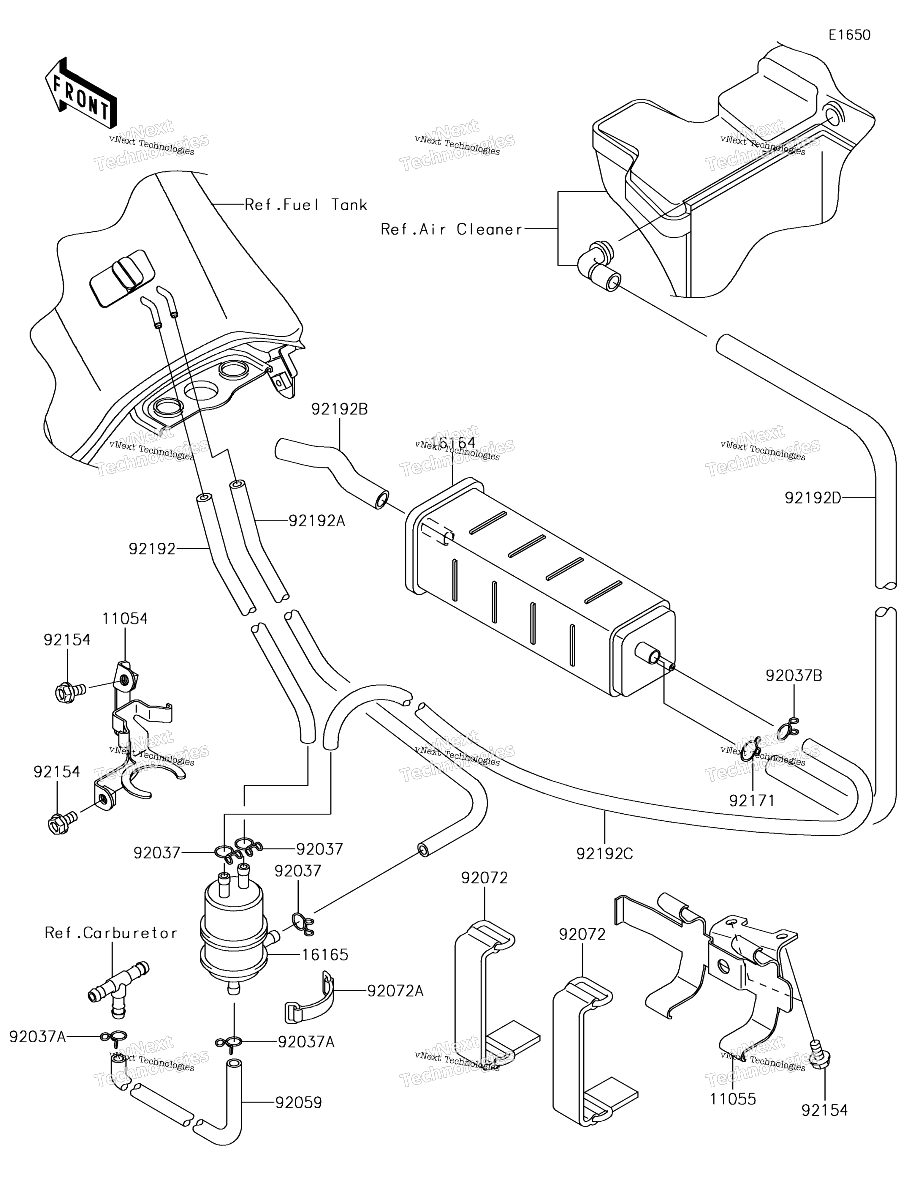 топливный Evaporative System(Ca)