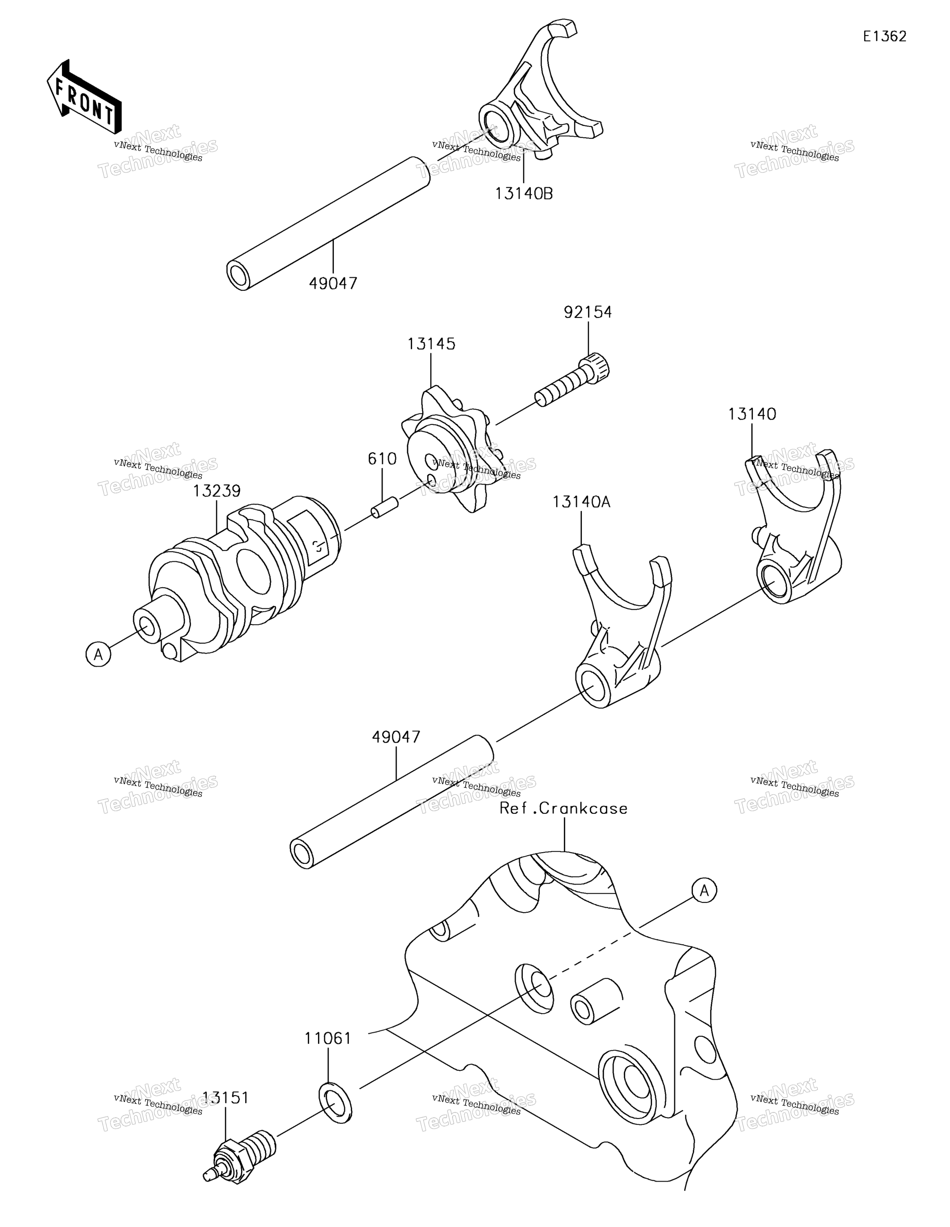 передача Change Drum / Shift Fork(S)