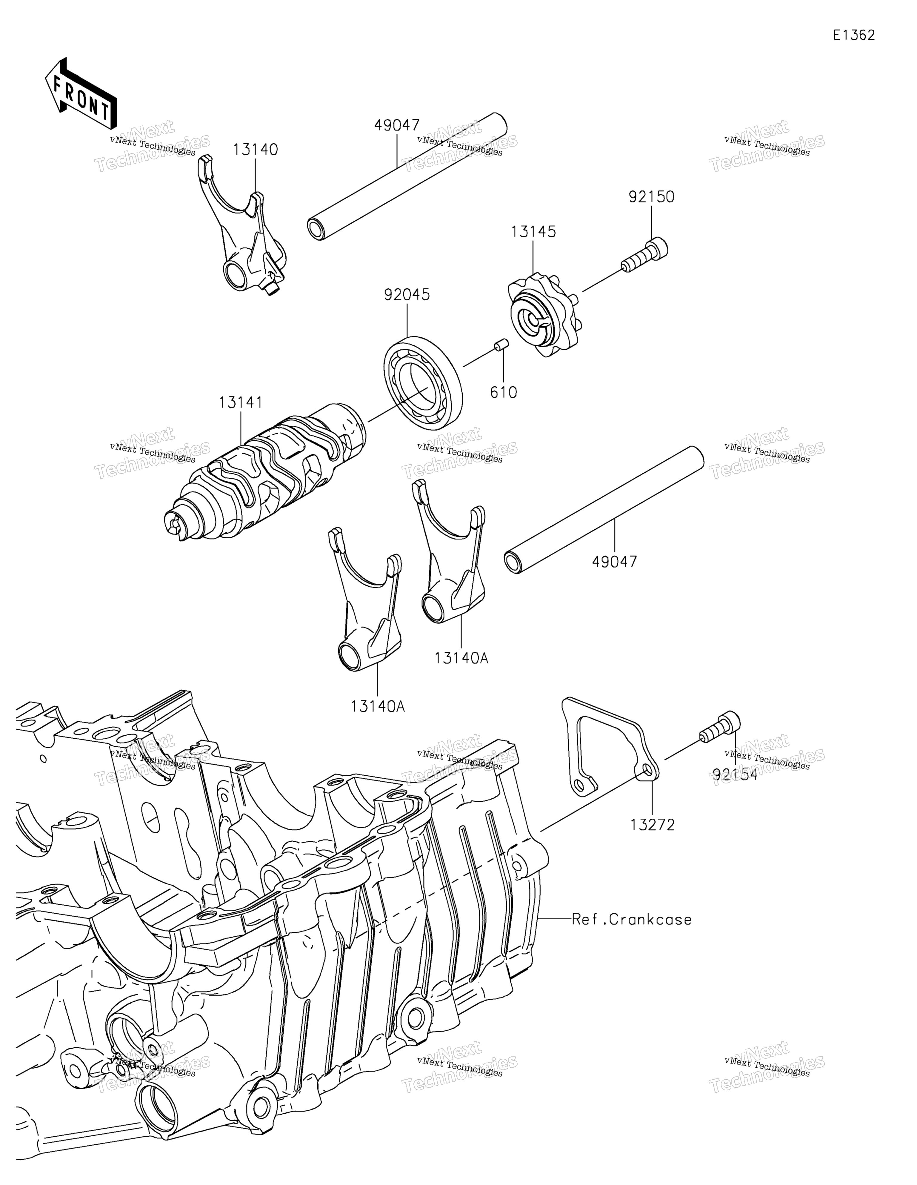 передача Change Drum / Shift Fork(S)