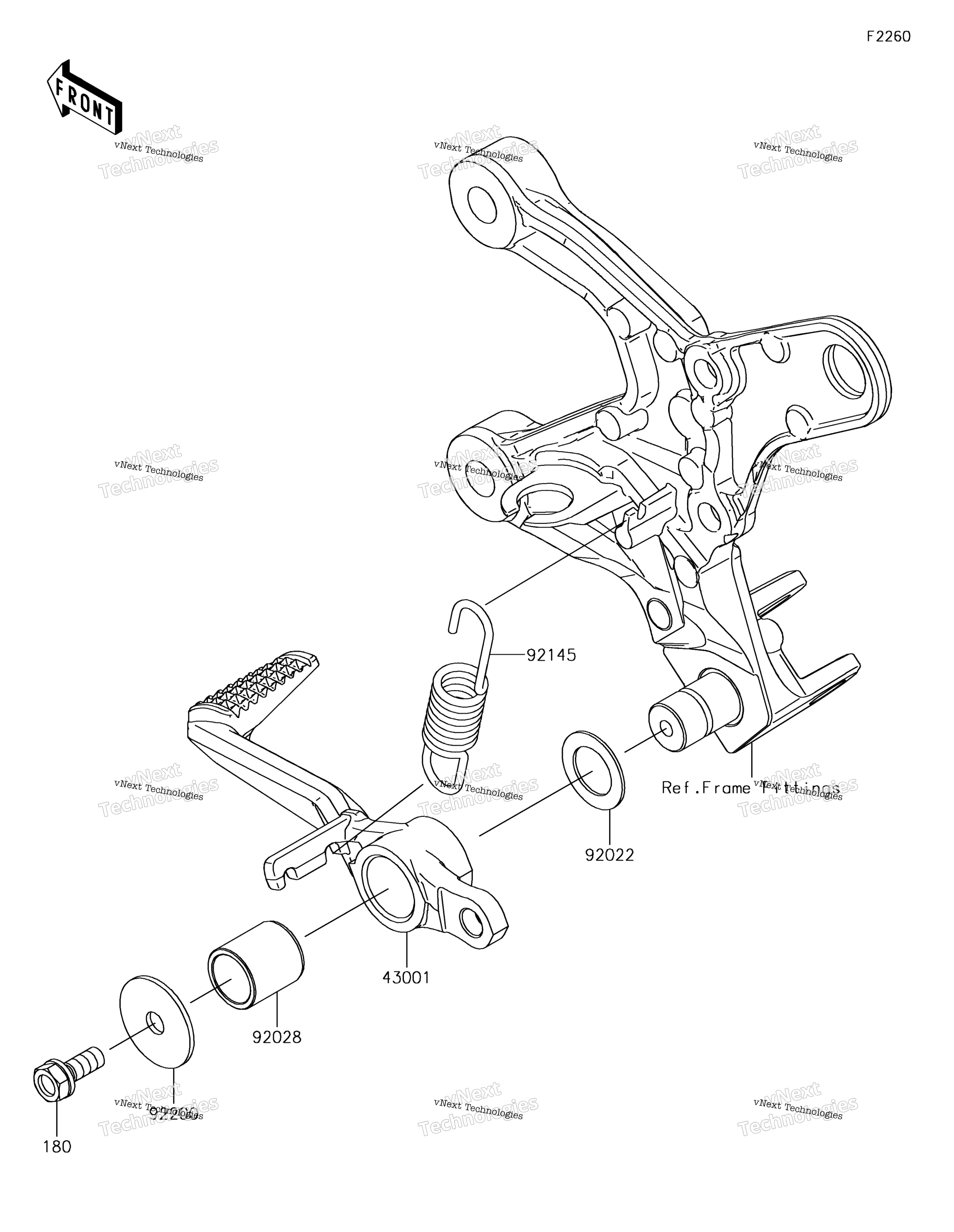 Тормоз Pedal/Torque Link