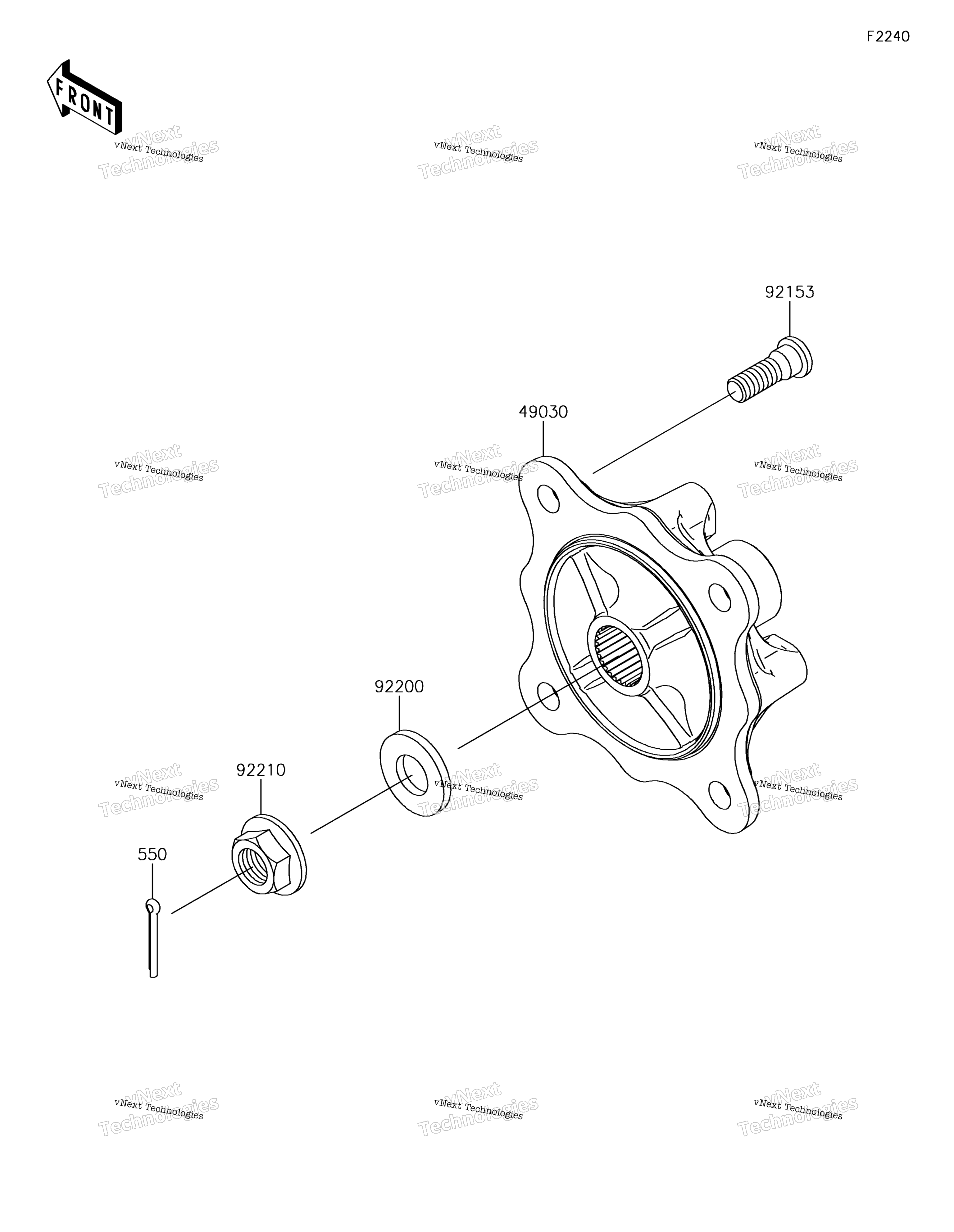 задний Hubs / Brakes