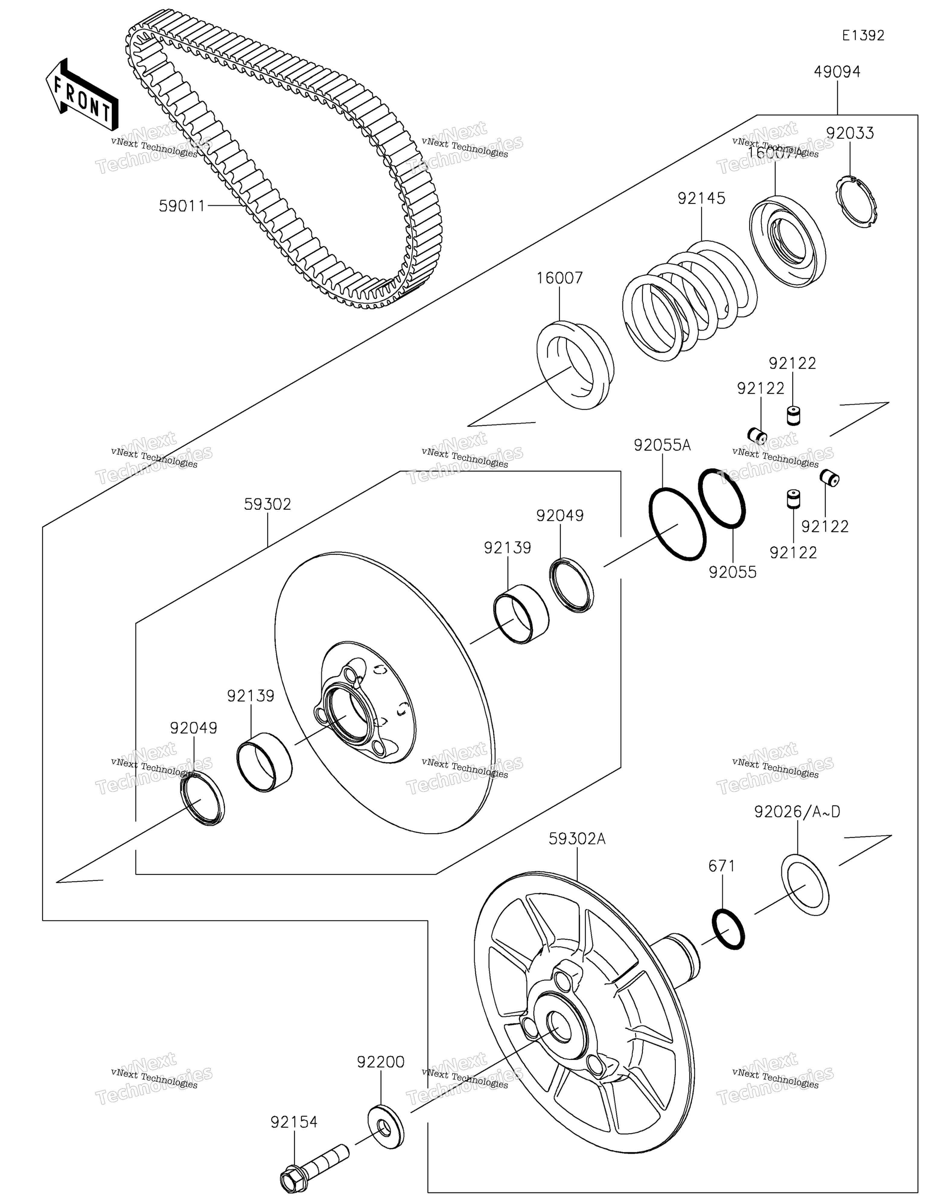 Ведомый Converter/Drive Belt