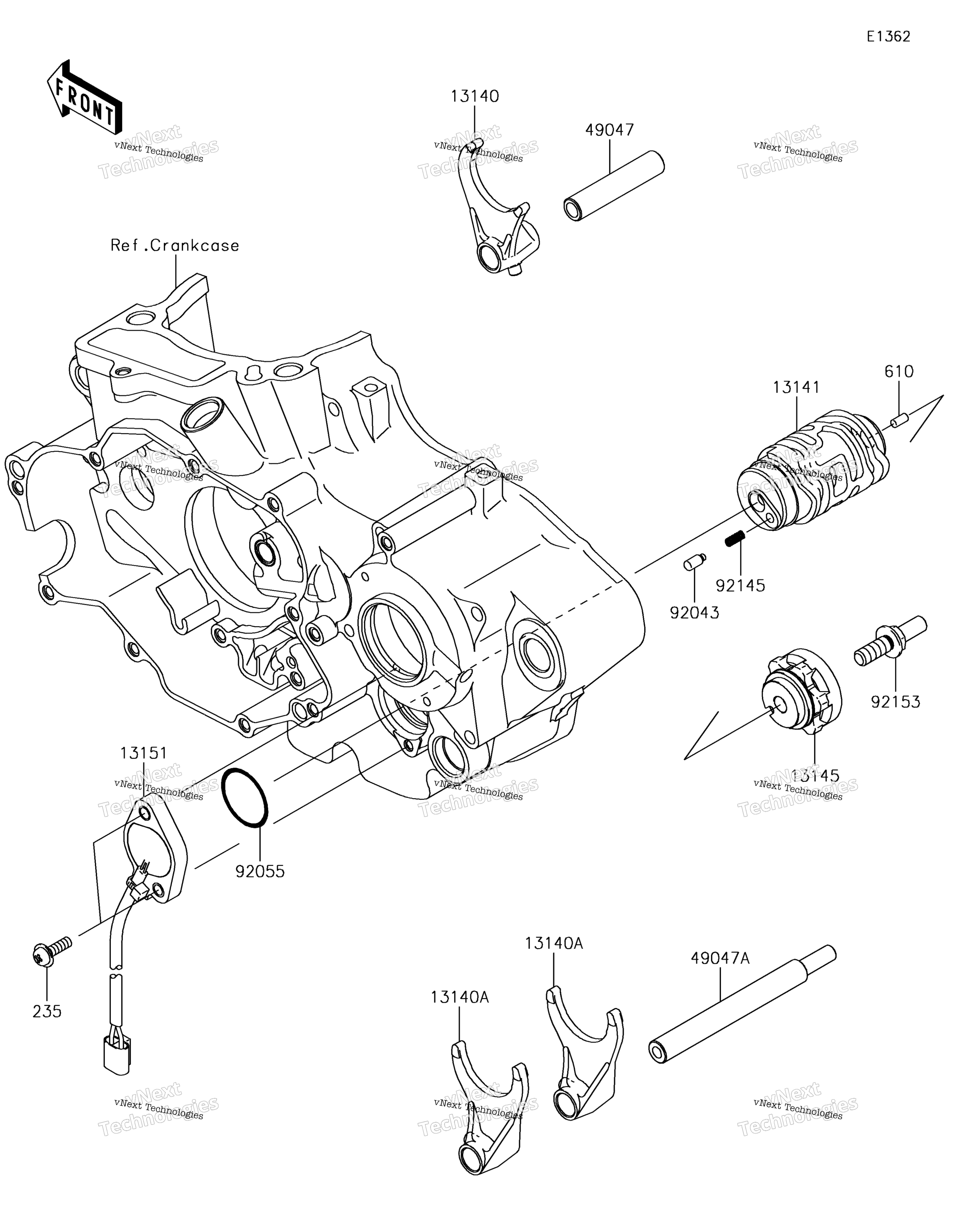 передача Change Drum / Shift Fork(S)