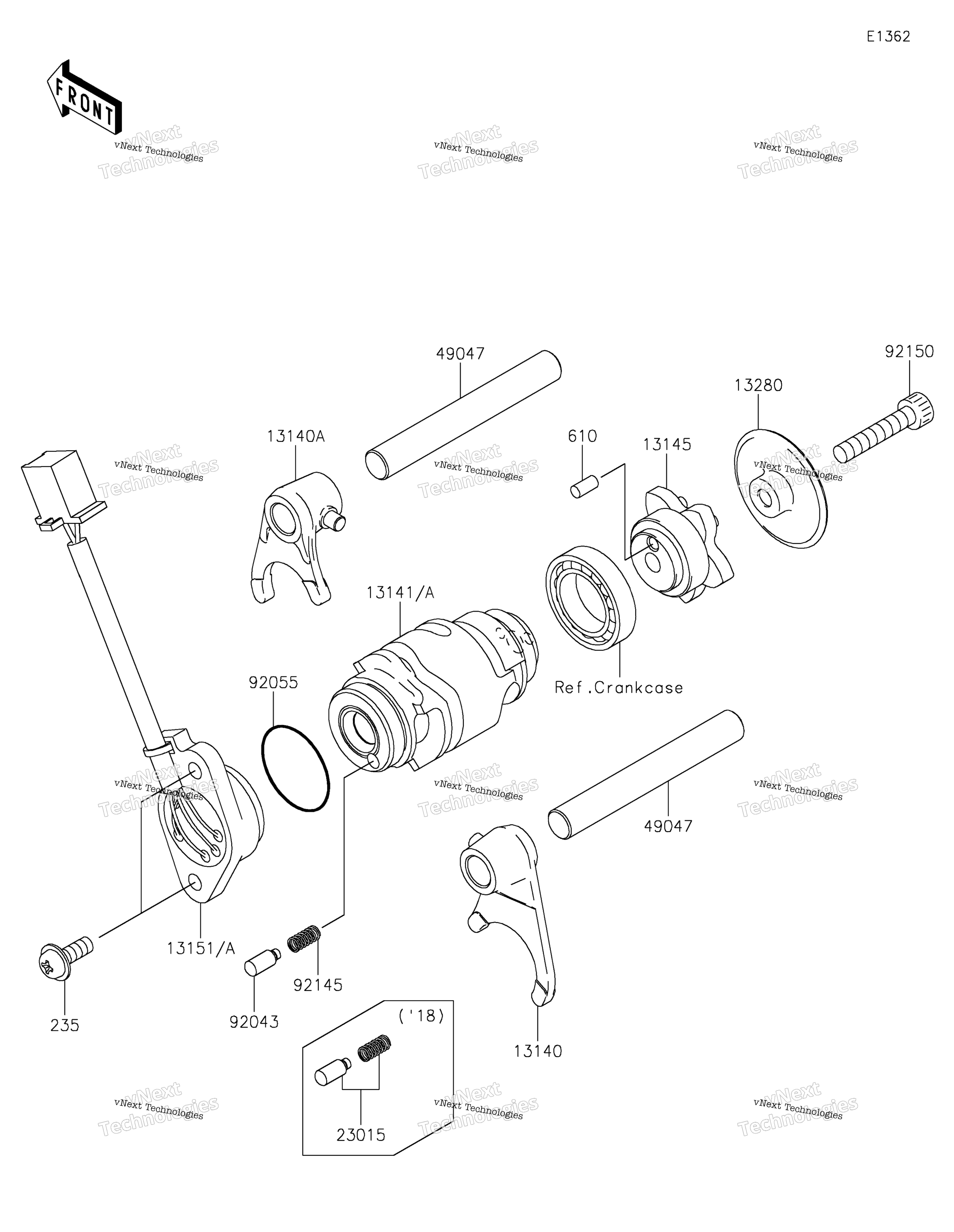 передача Change Drum / Shift Fork(S)