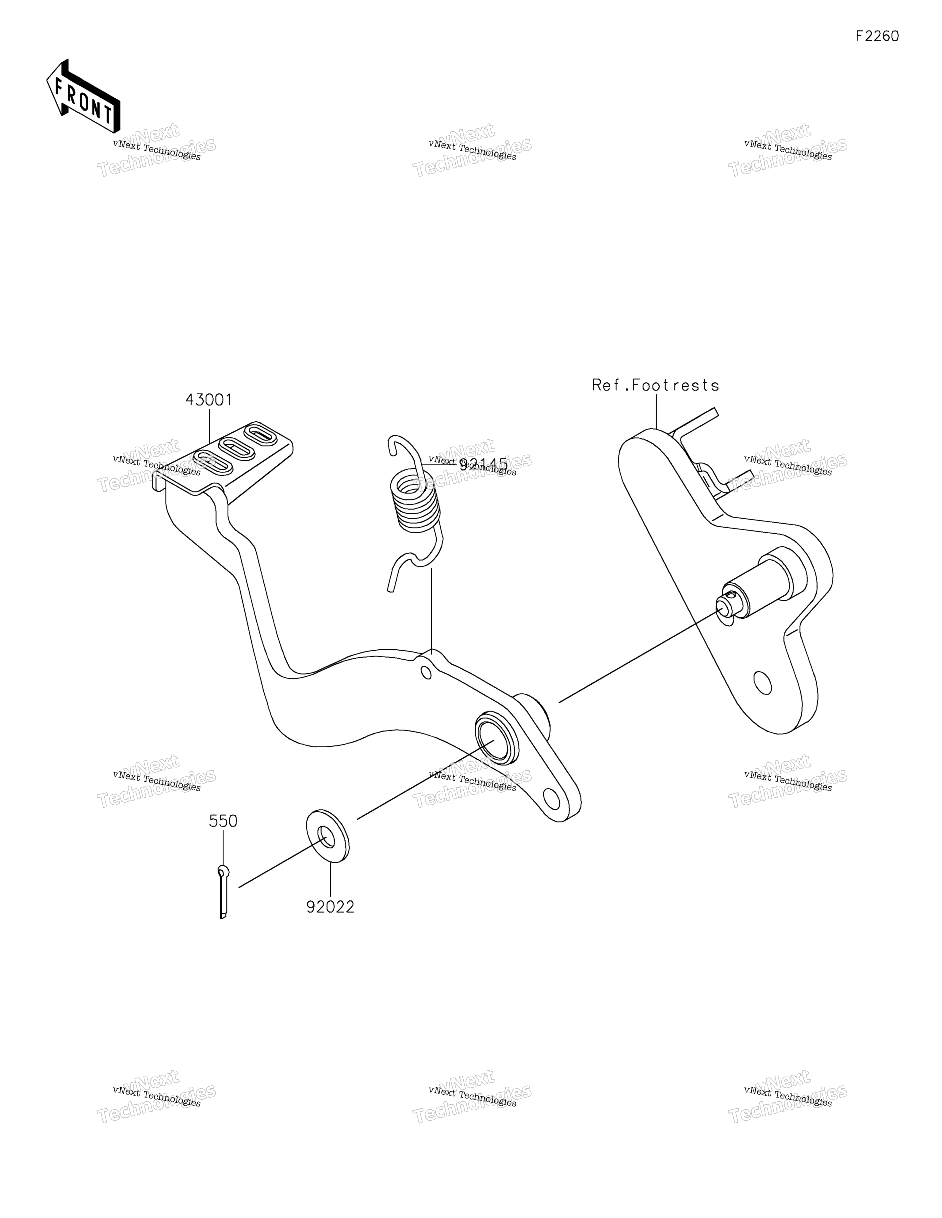 Тормоз Pedal/Torque Link