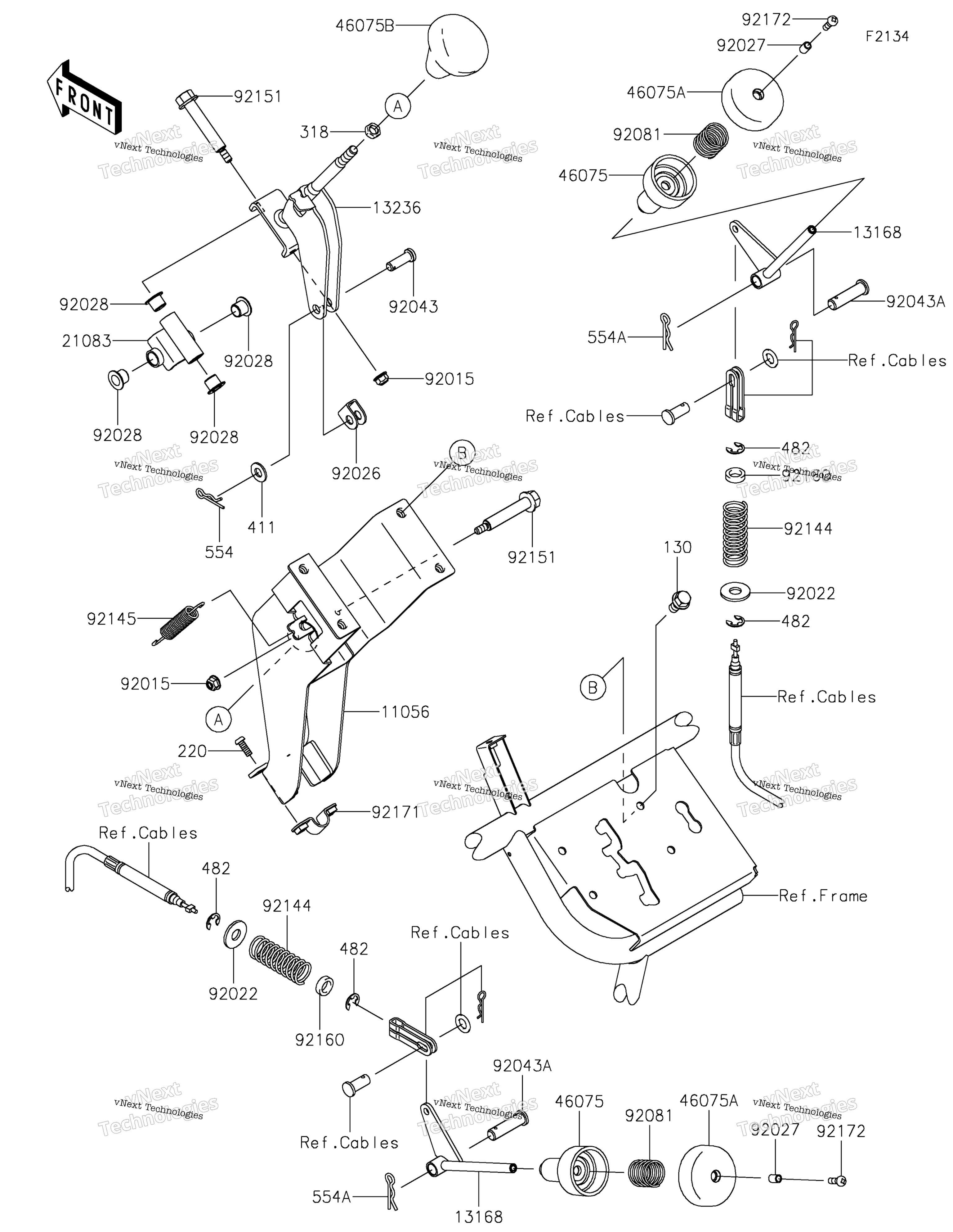 Shift рычаг (S)