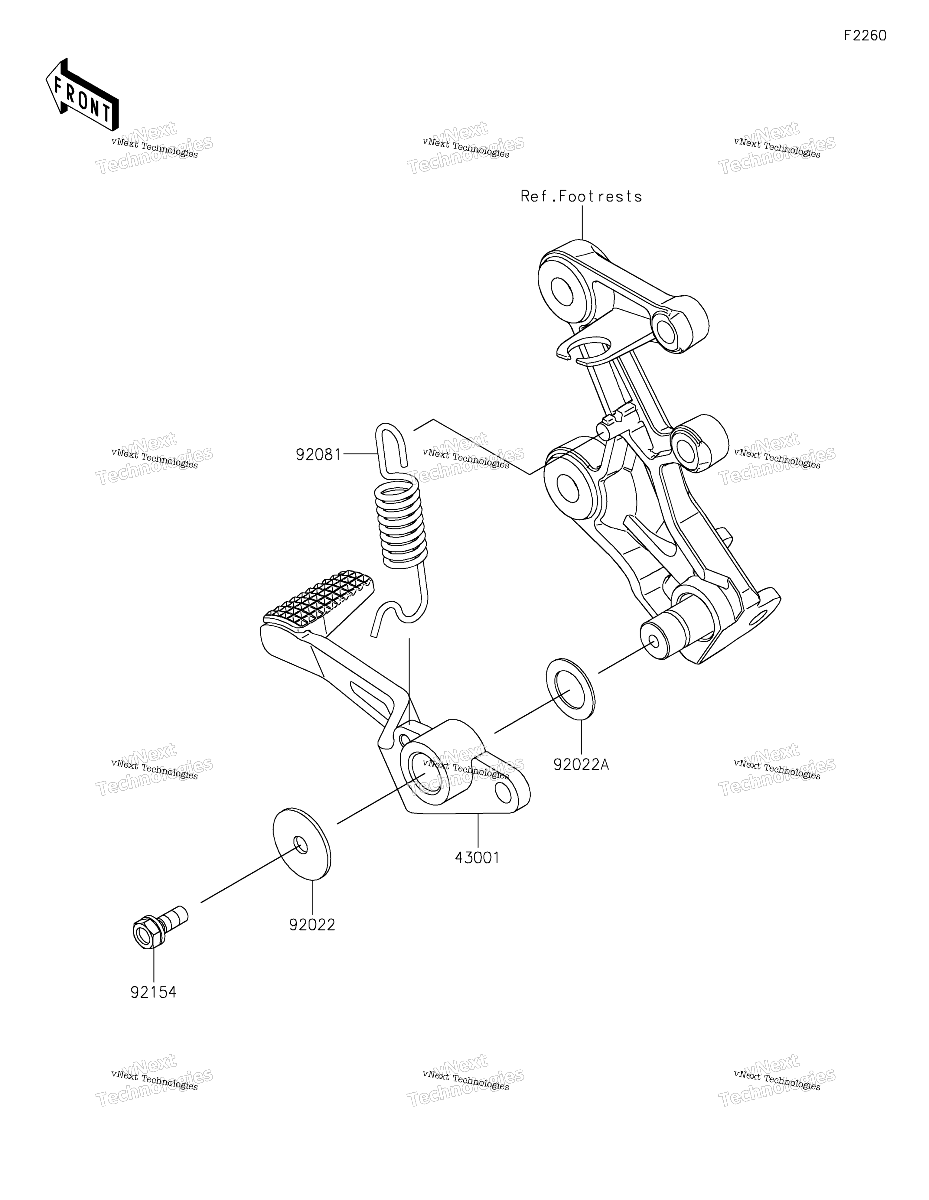 Тормоз Pedal/Torque Link