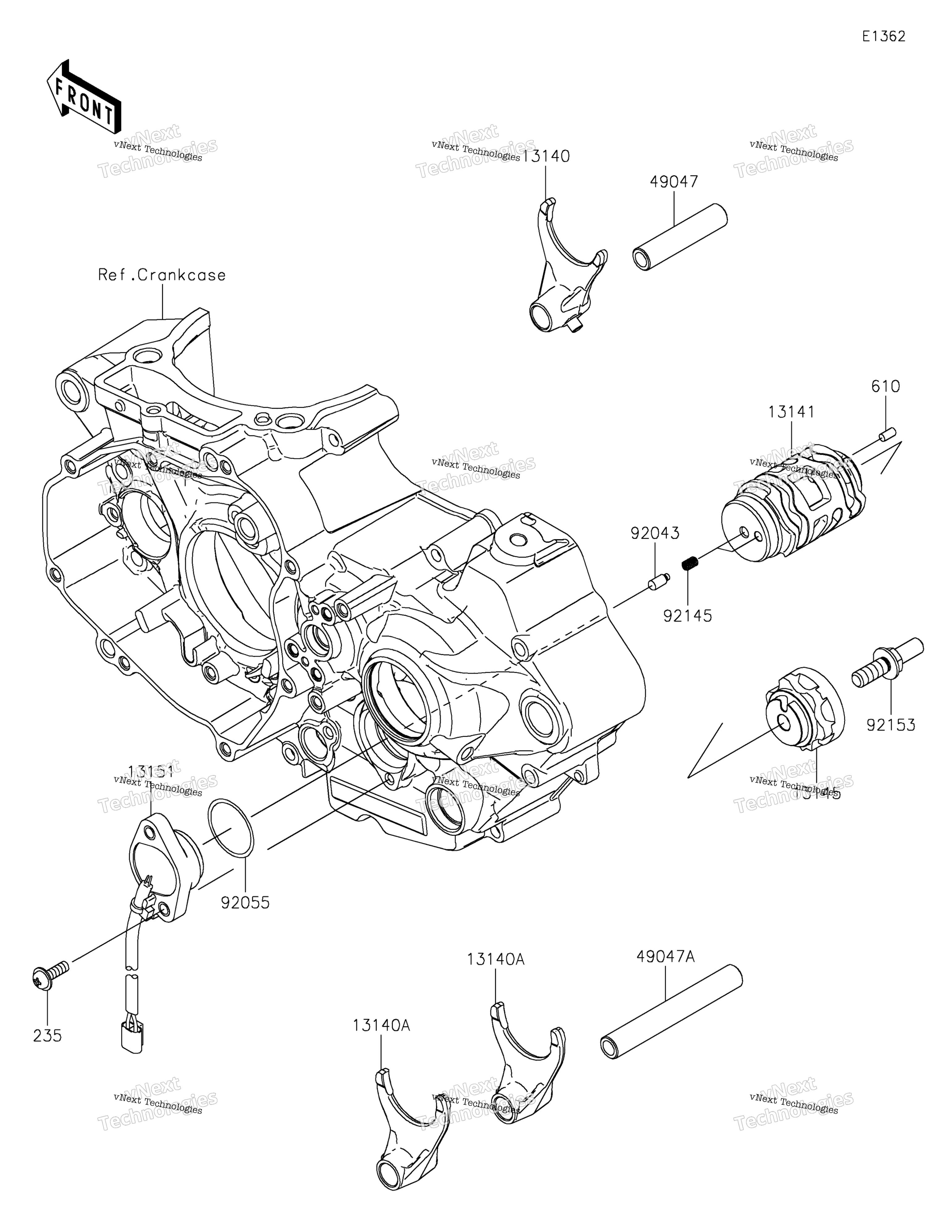 передача Change Drum / Shift Fork(S)
