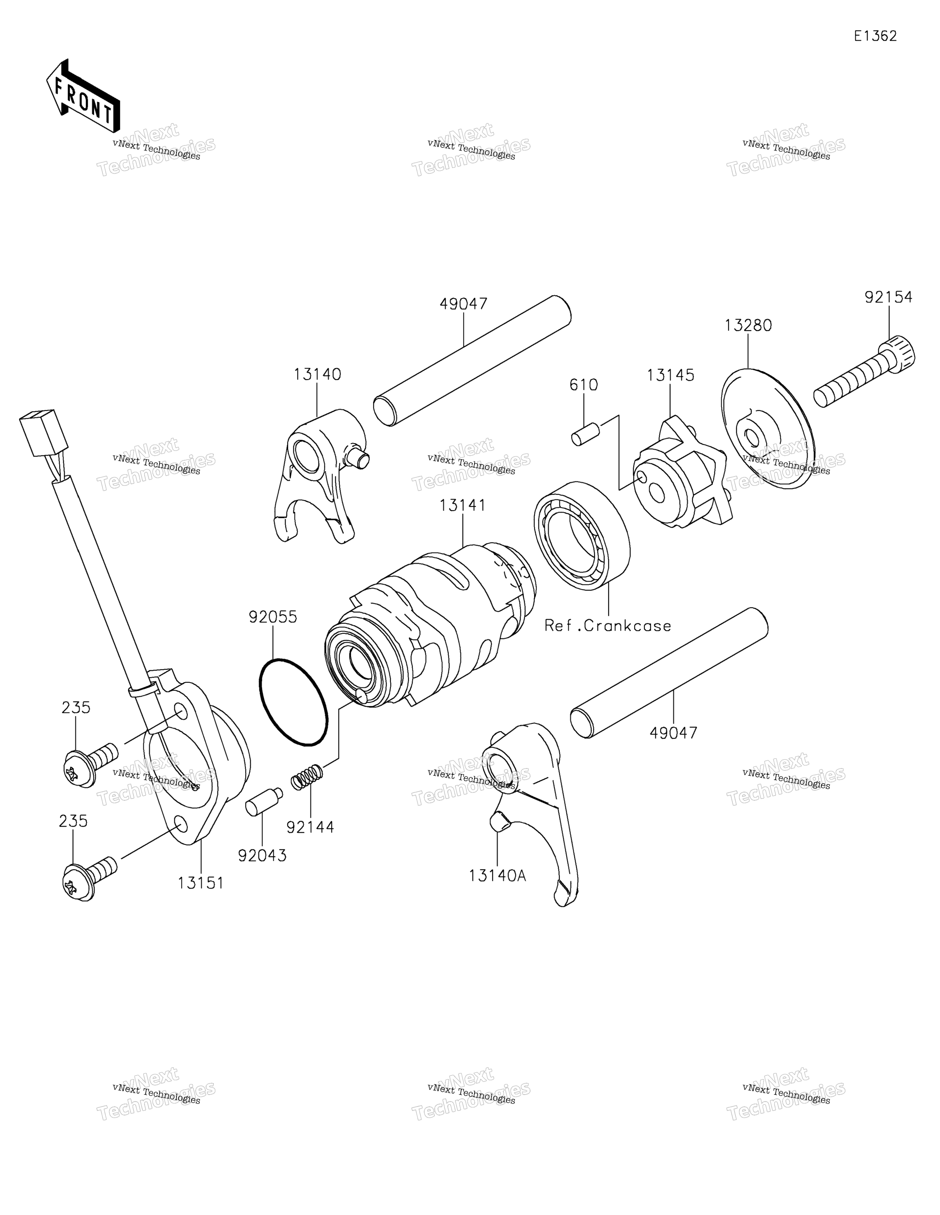 передача Change Drum / Shift Fork(S)
