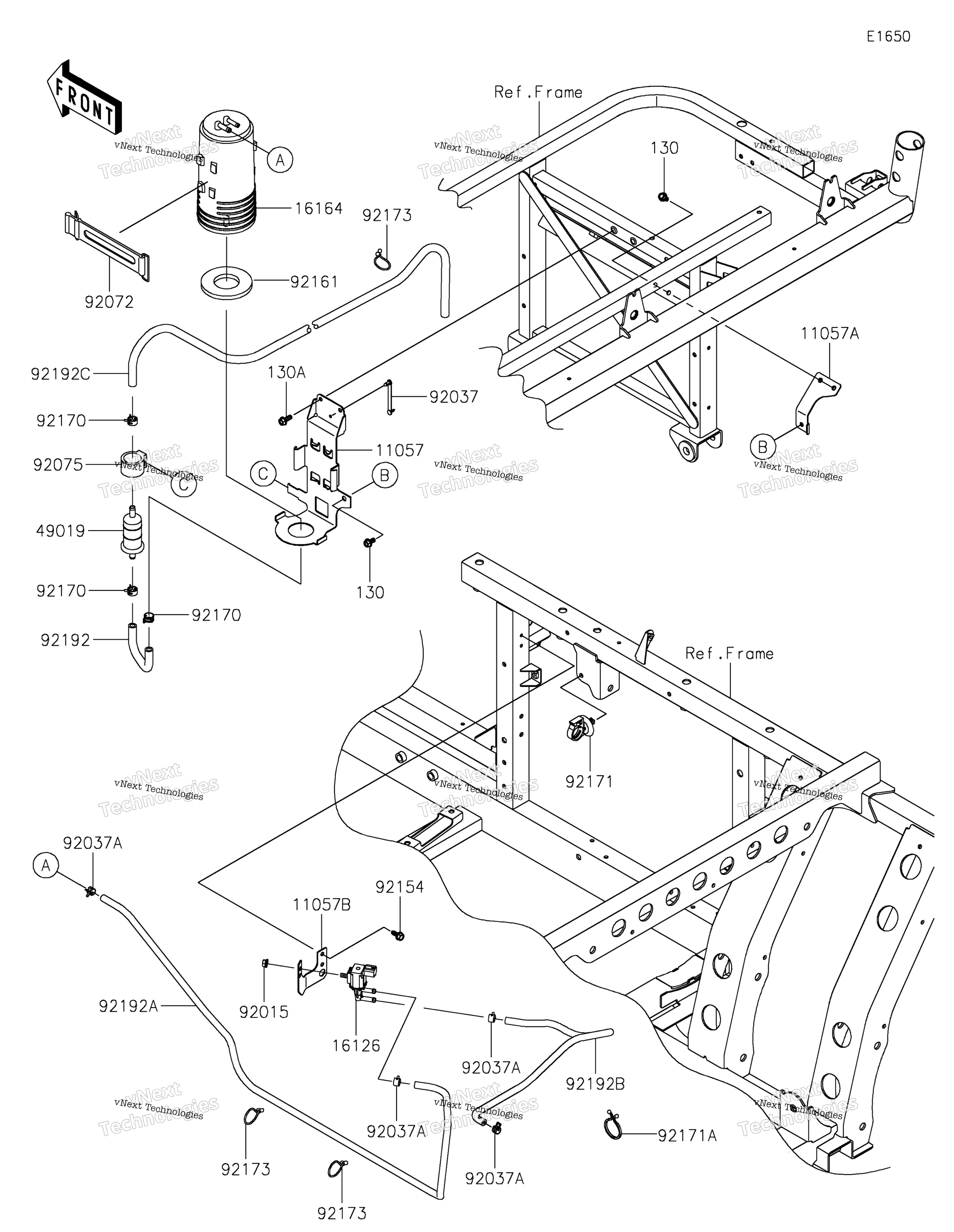 топливный Evaporative System(Ejf)(Ca)