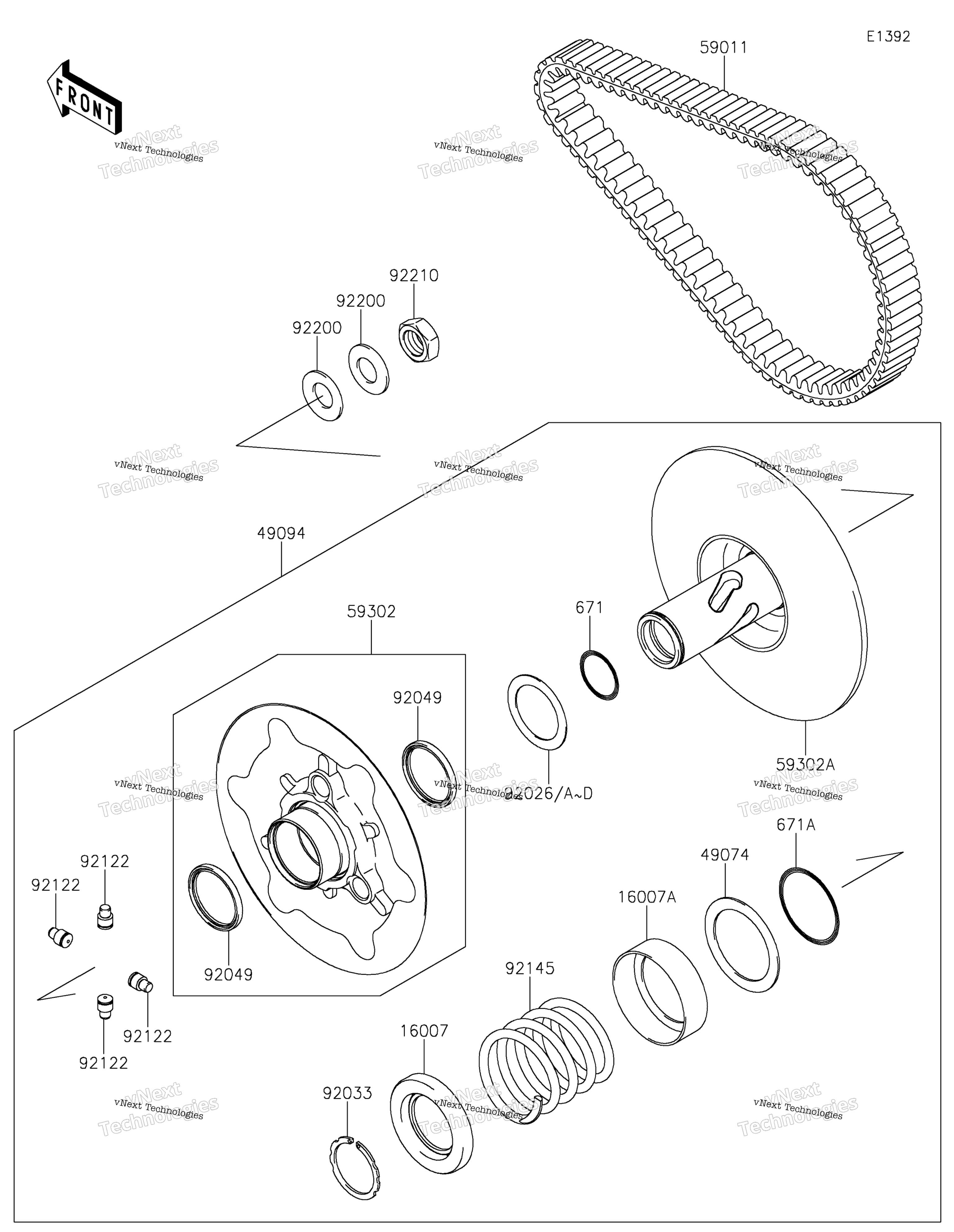 Ведомый Converter/Drive Belt