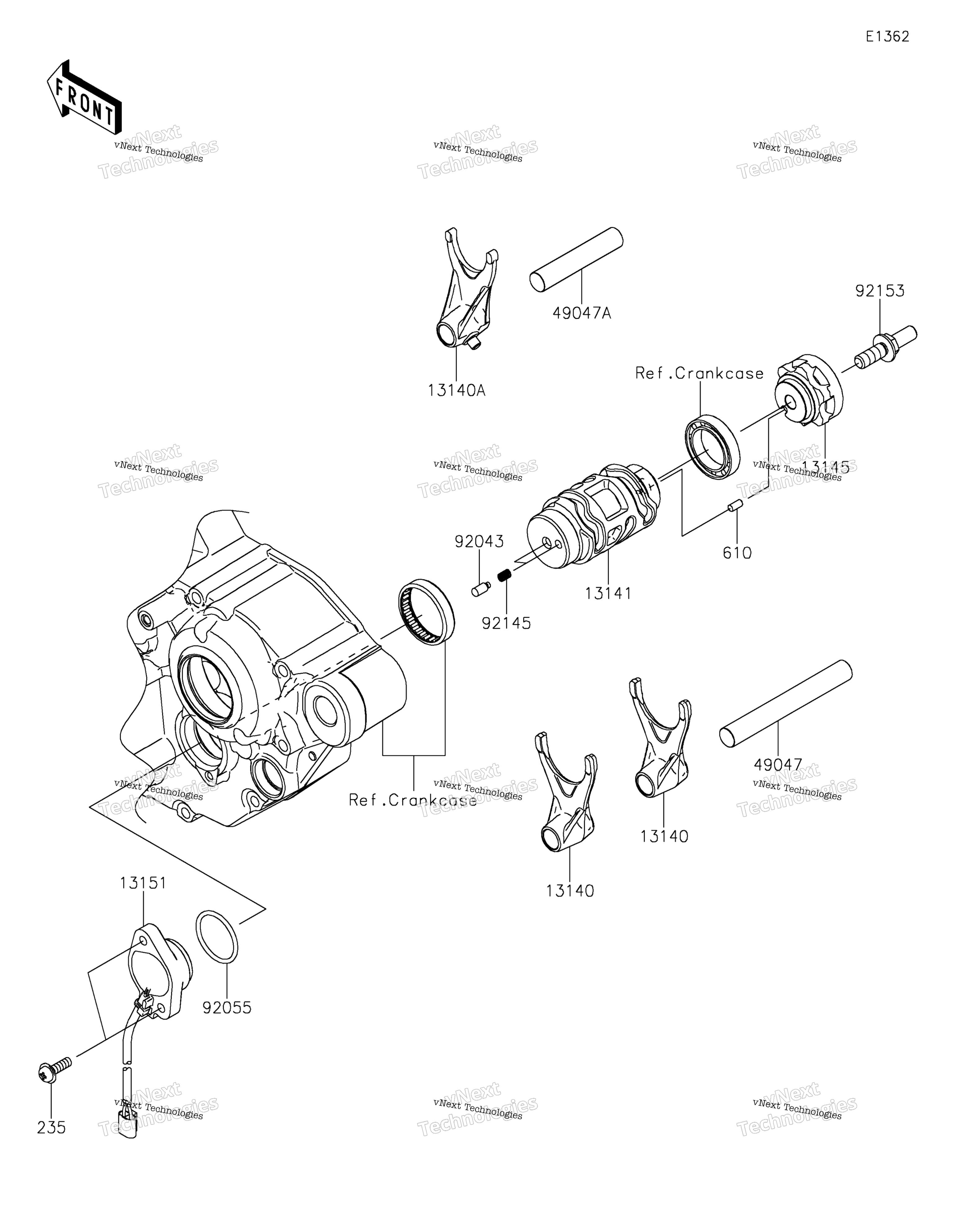 передача Change Drum / Shift Fork(S)