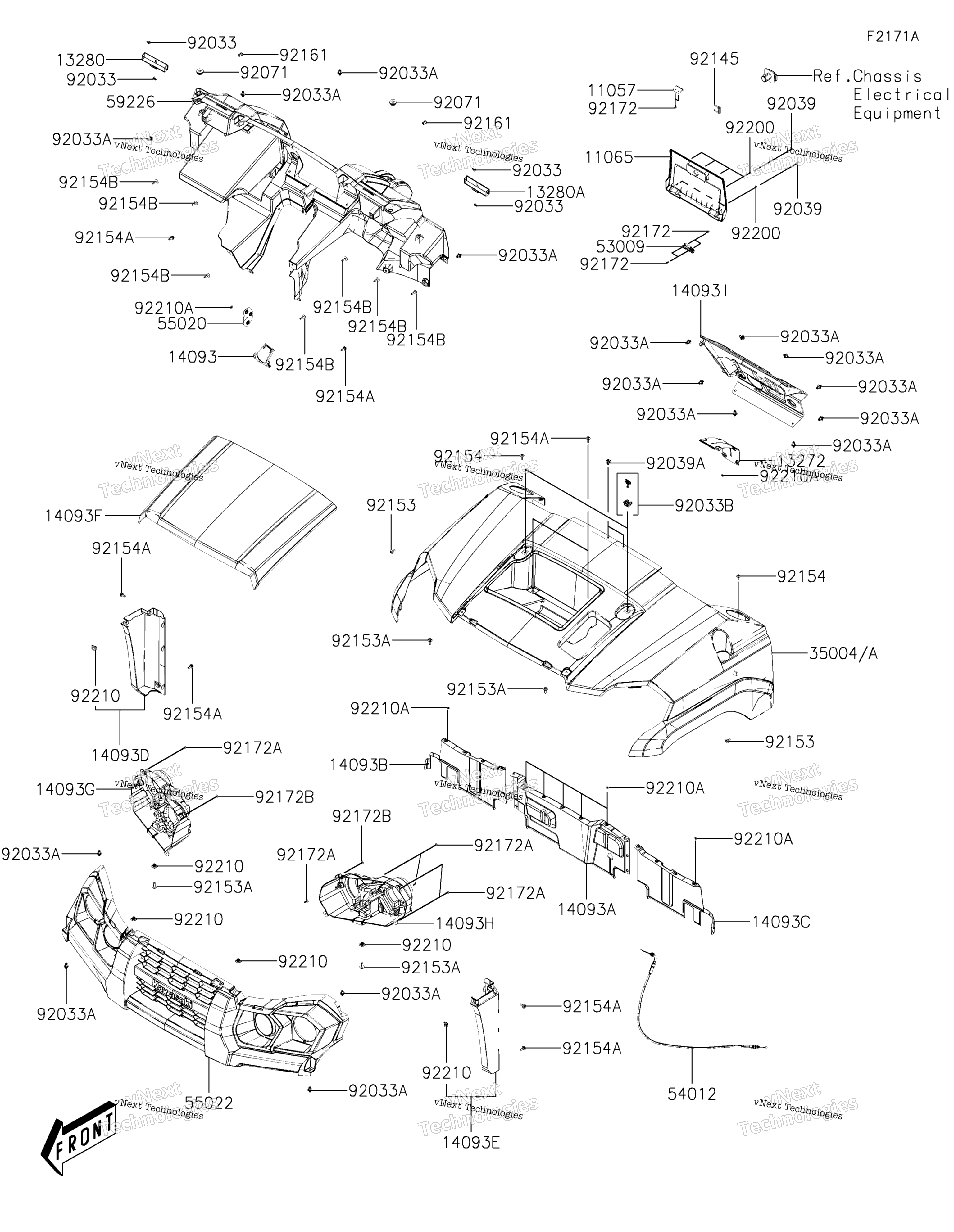 Передняя часть Fender(S)(Clf)