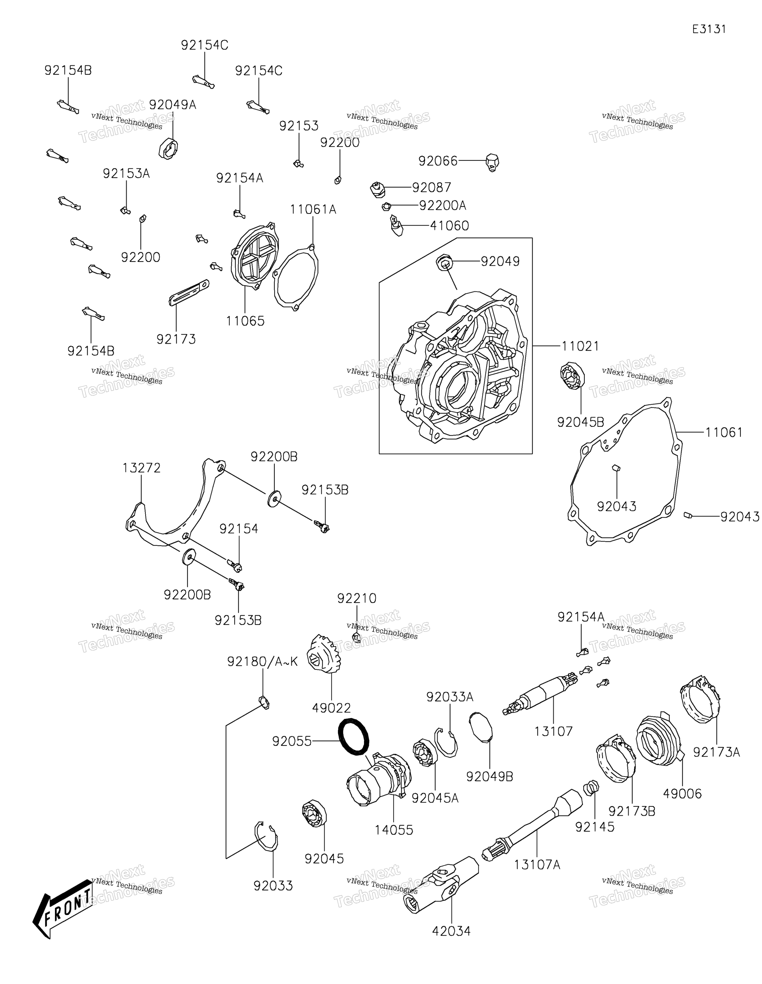 Передняя часть Bevel Gear