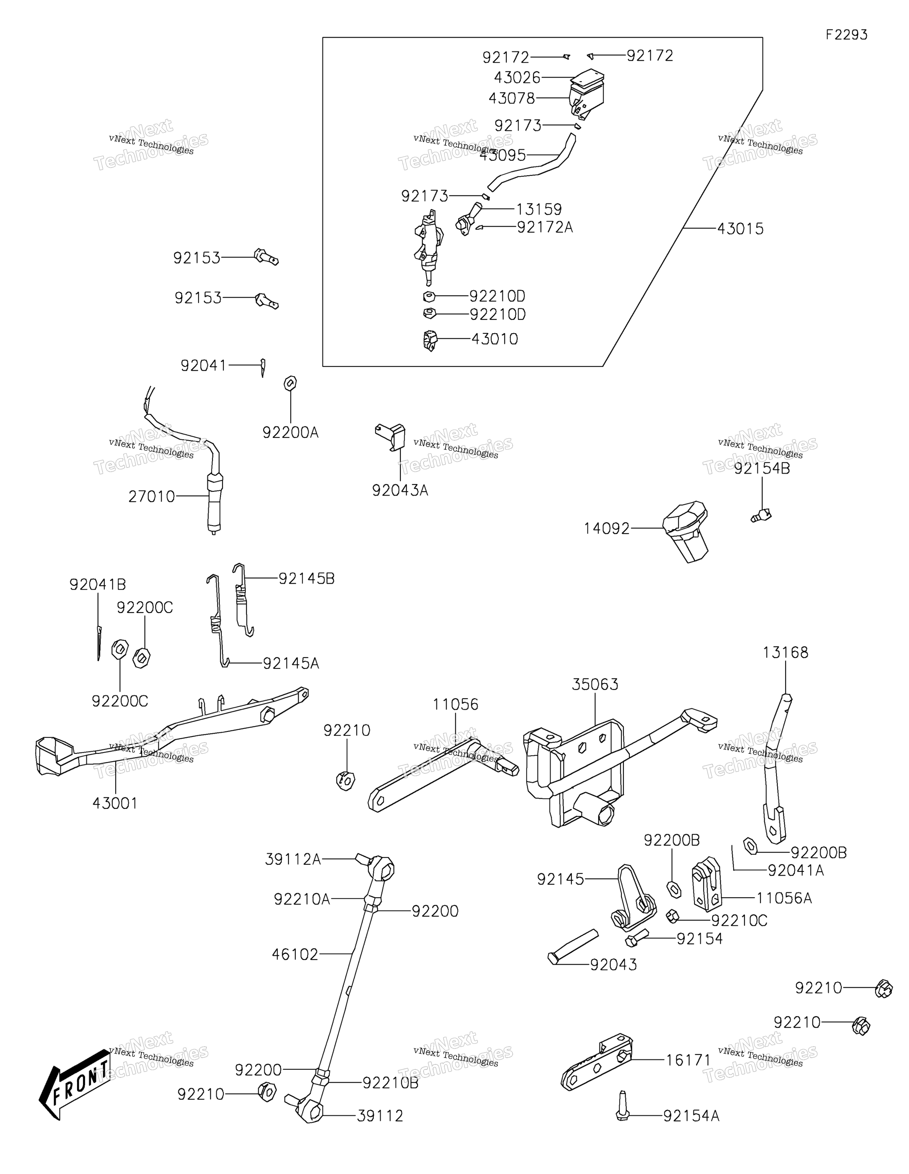 Задний главный цилиндр тормоза