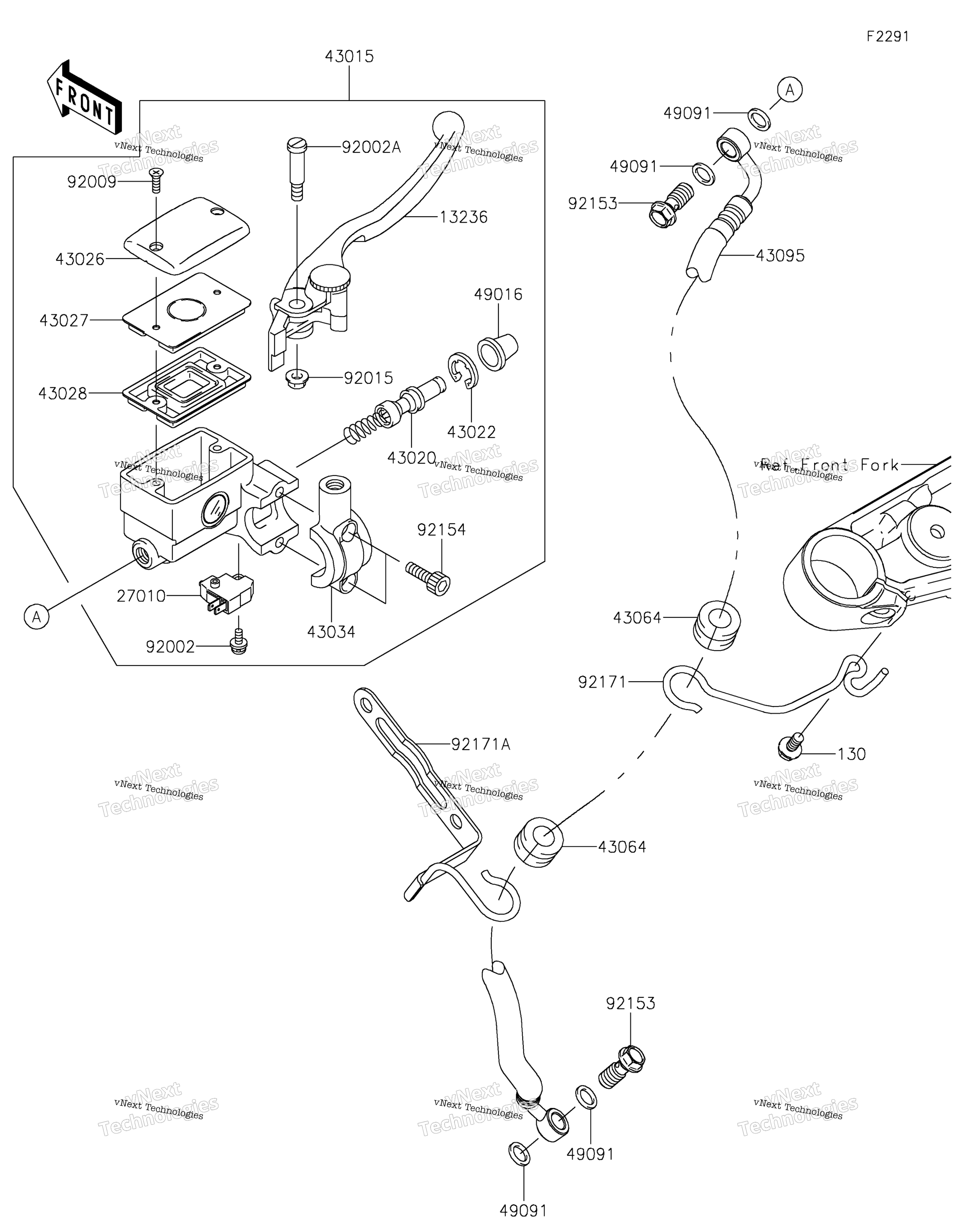 Передняя часть Master Cylinder 2