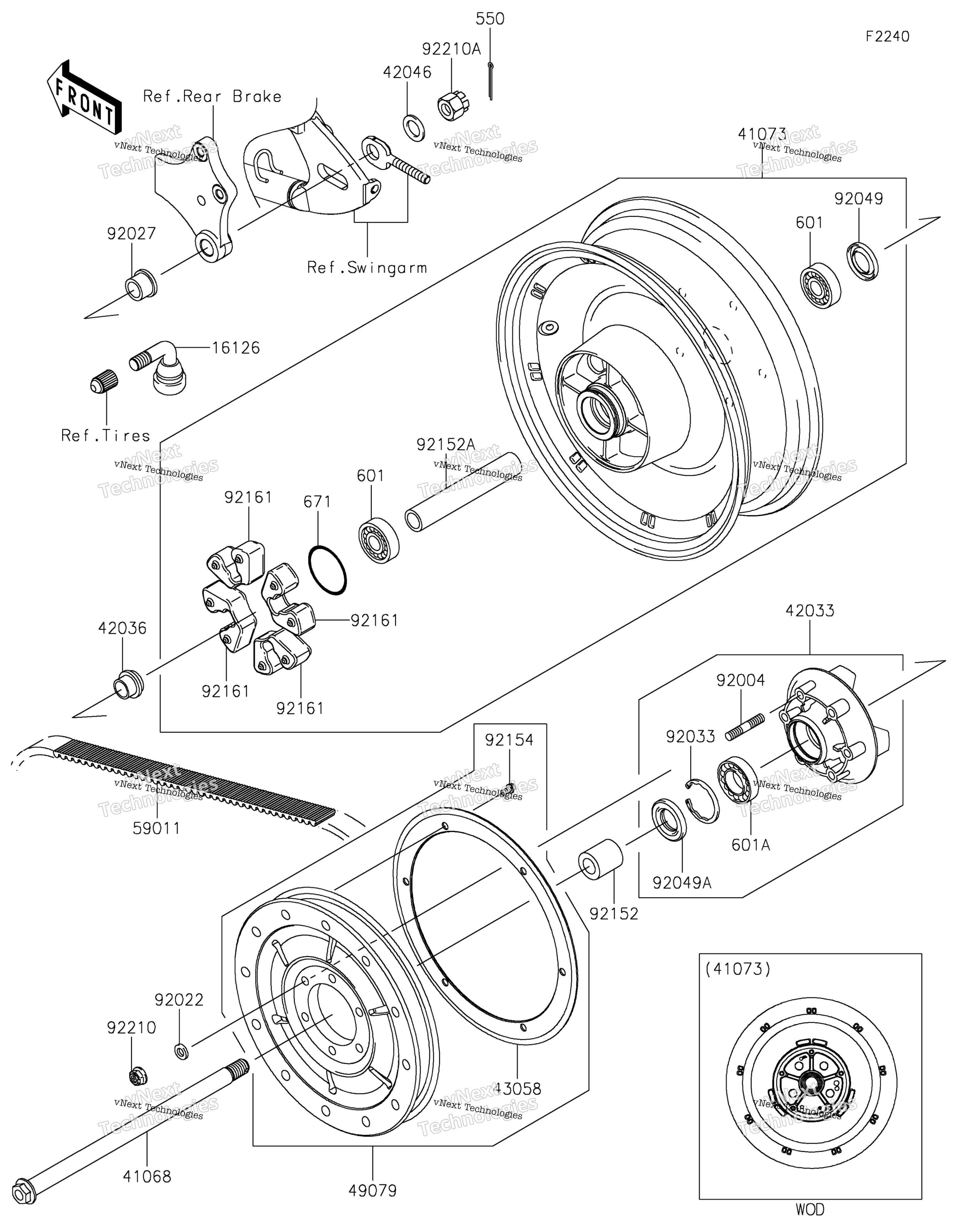 Задняя часть Wheel/Chain 2