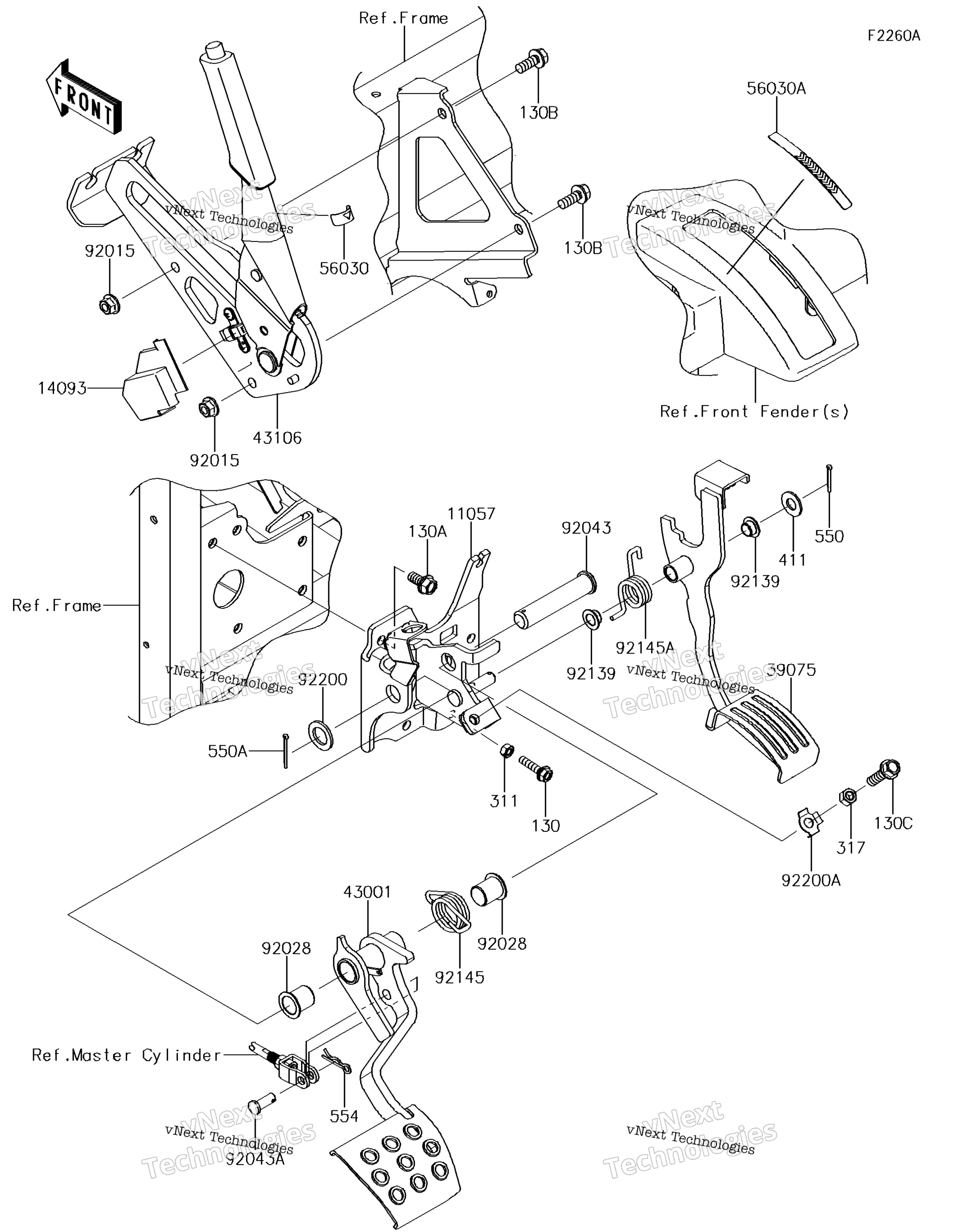 Тормоз Pedal/Throttle Lever(Ejf)