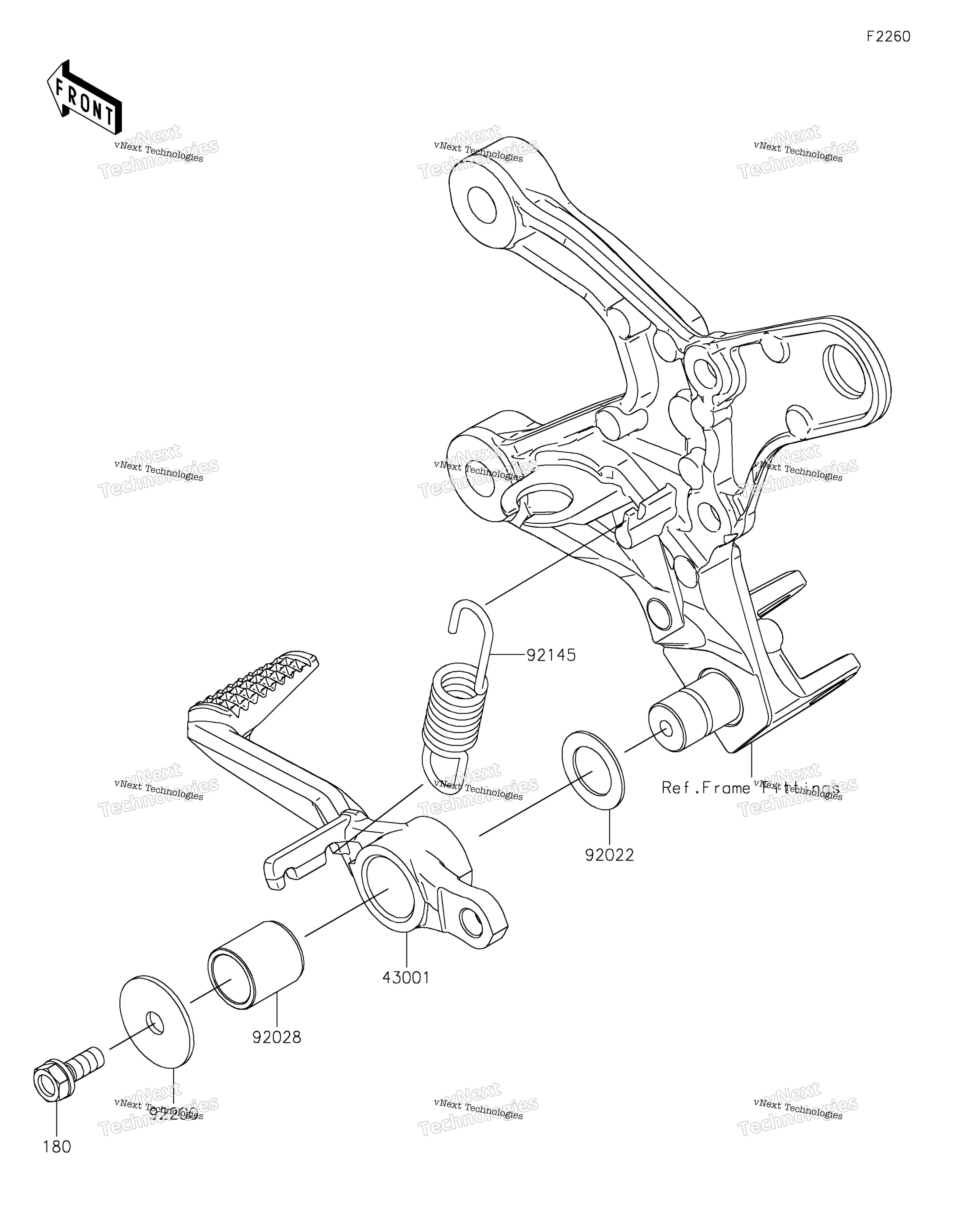 Тормоз Pedal/Torque Link 2