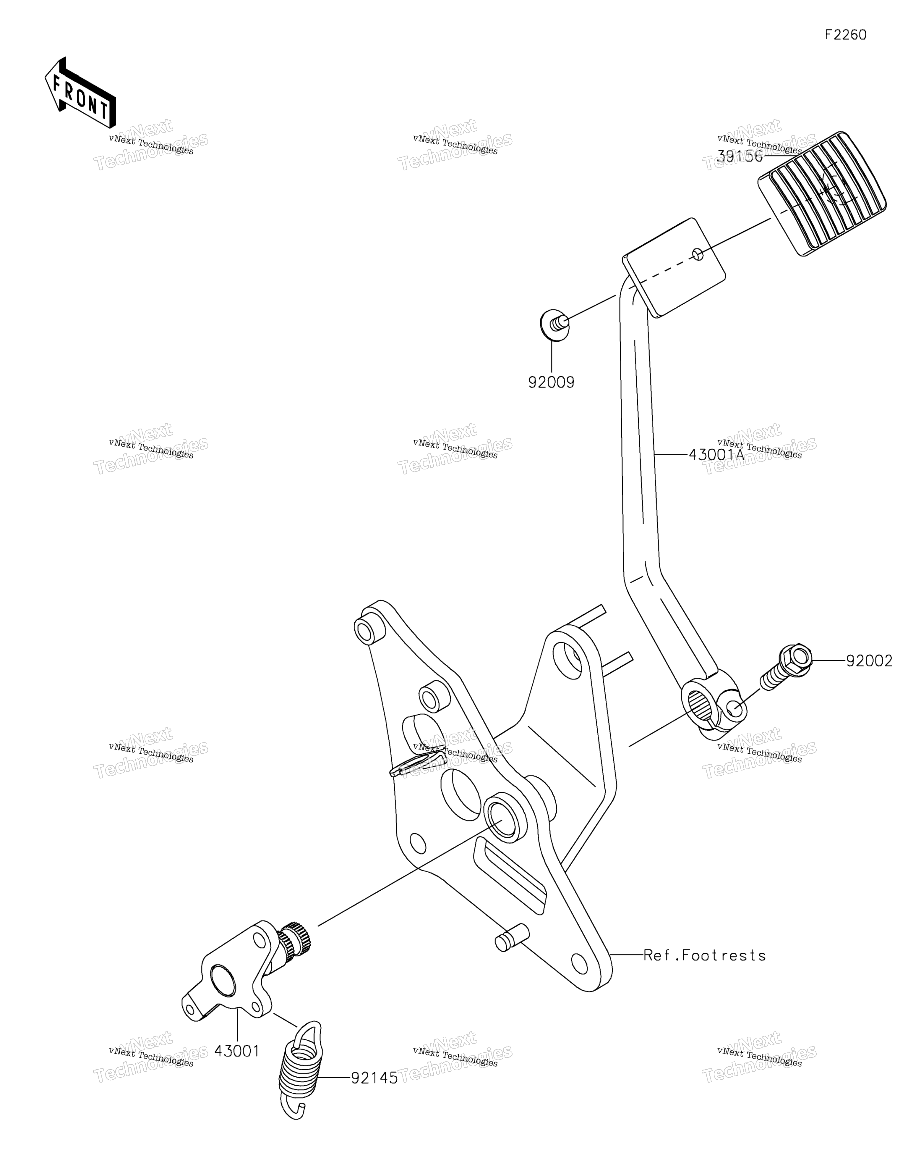 Тормоз Pedal/Torque Link