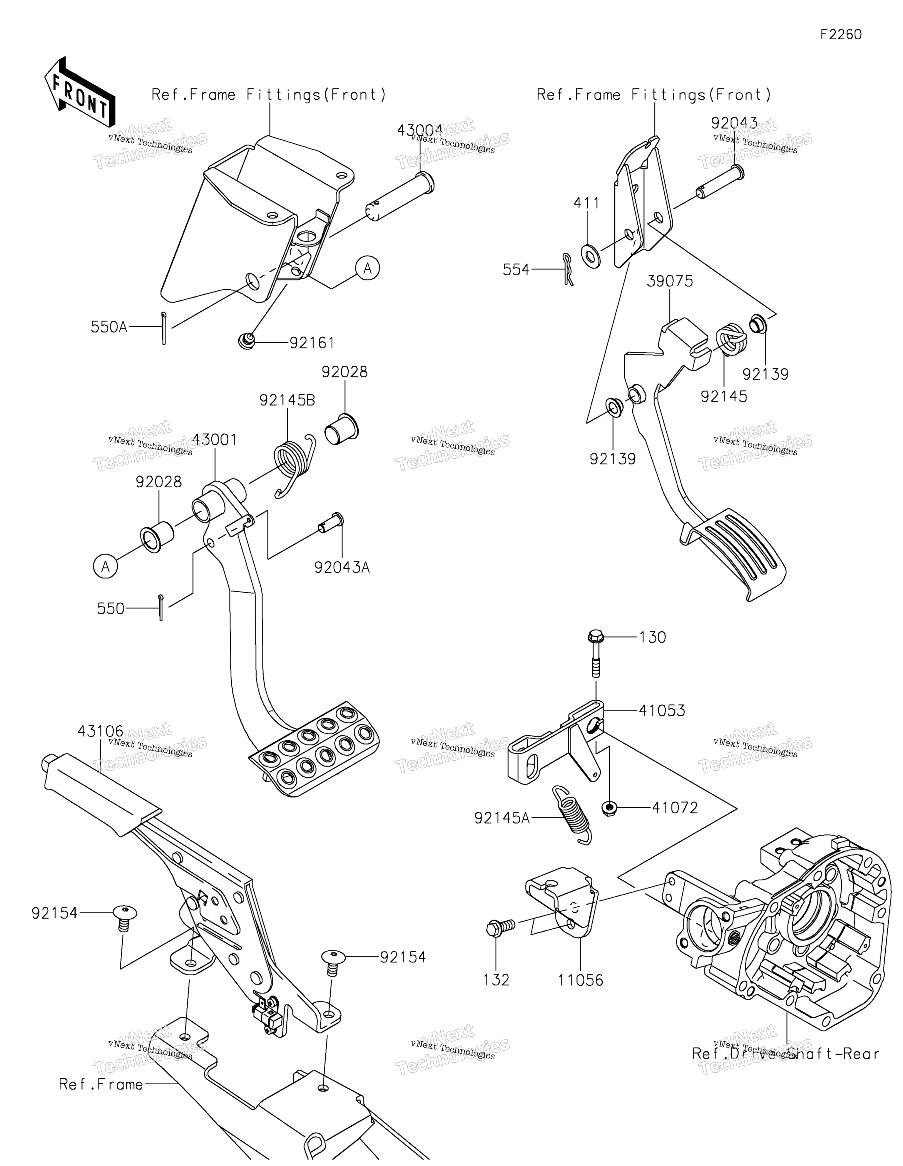 Тормоз Pedal/Throttle Lever