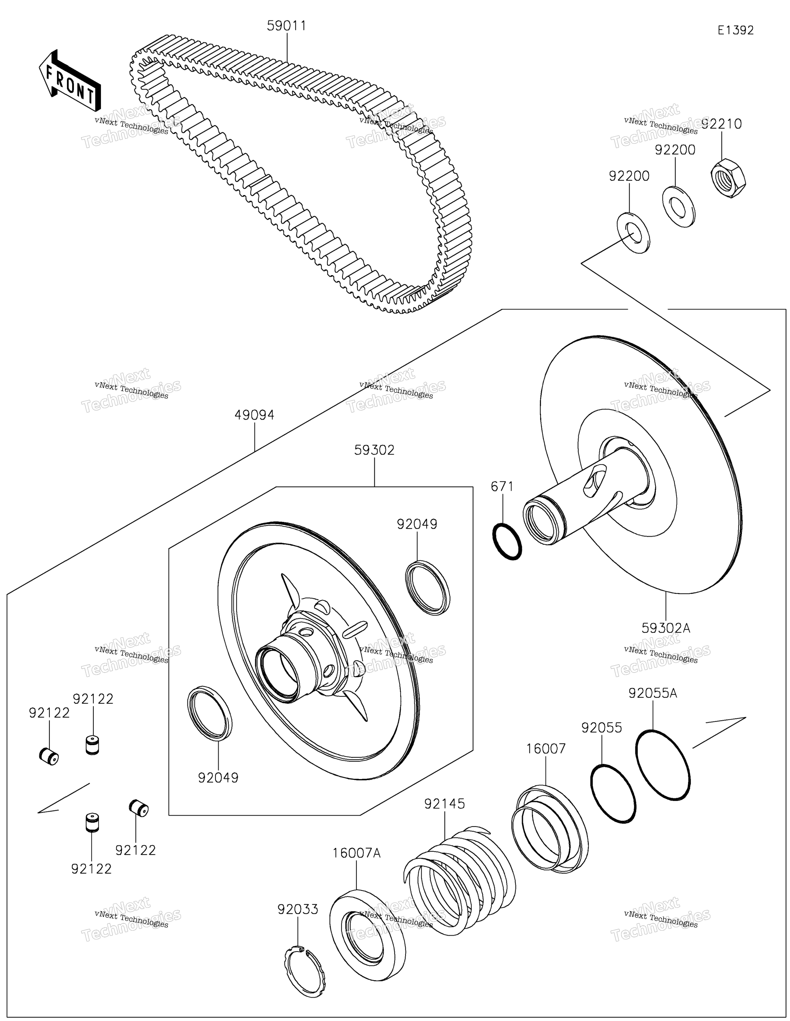 Ведомый Converter/Drive Belt