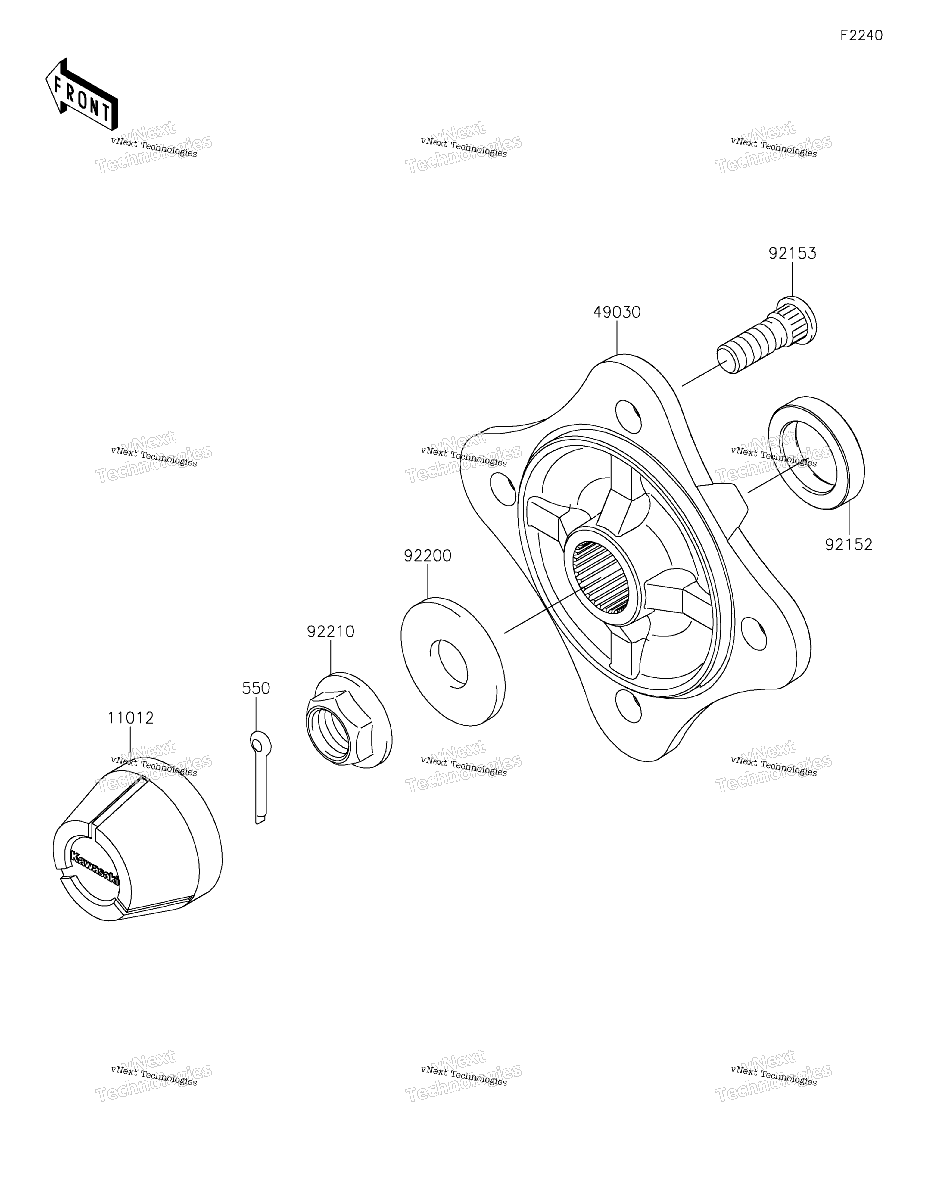задний Hubs / Brakes