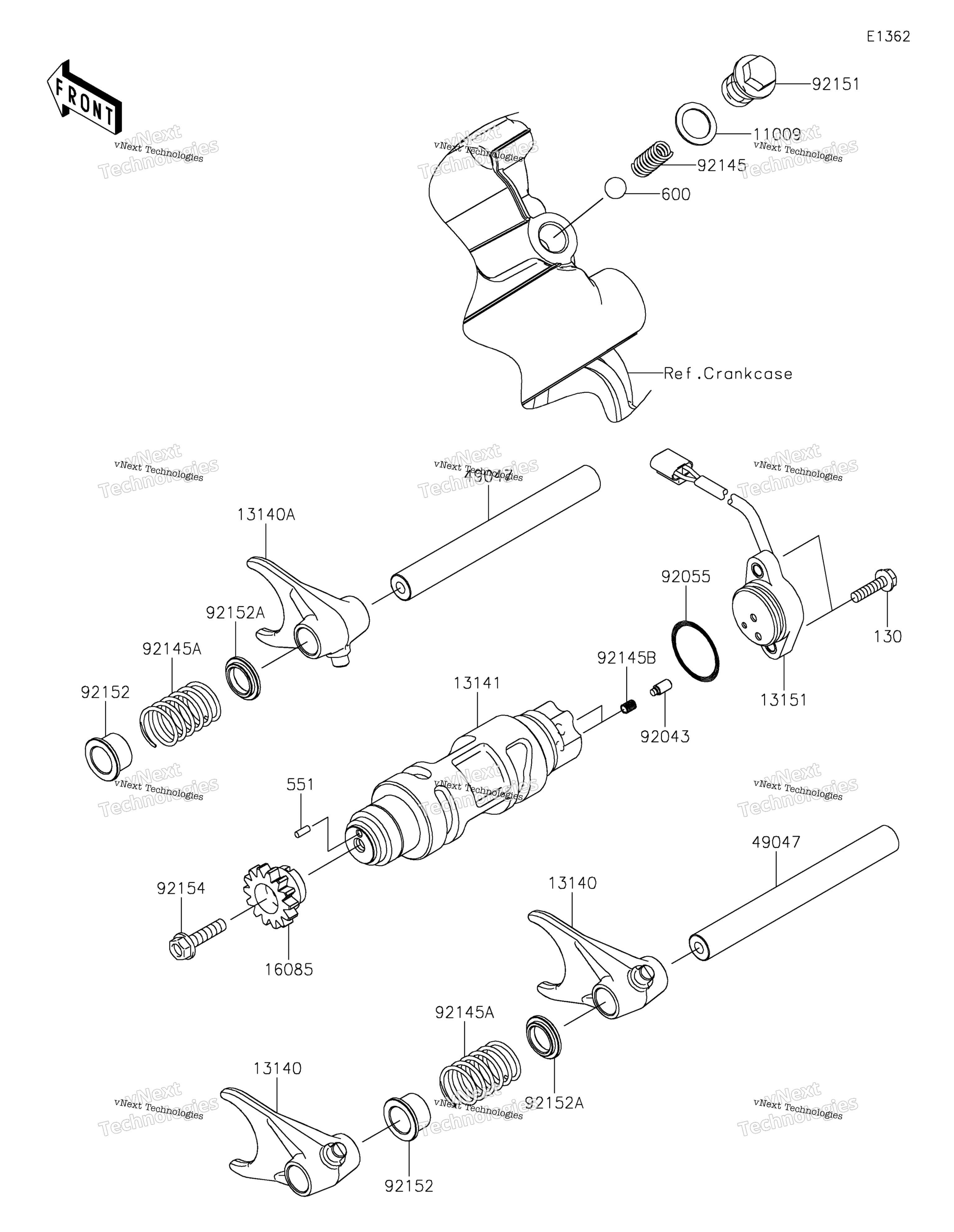 передача Change Drum / Shift Fork(S)