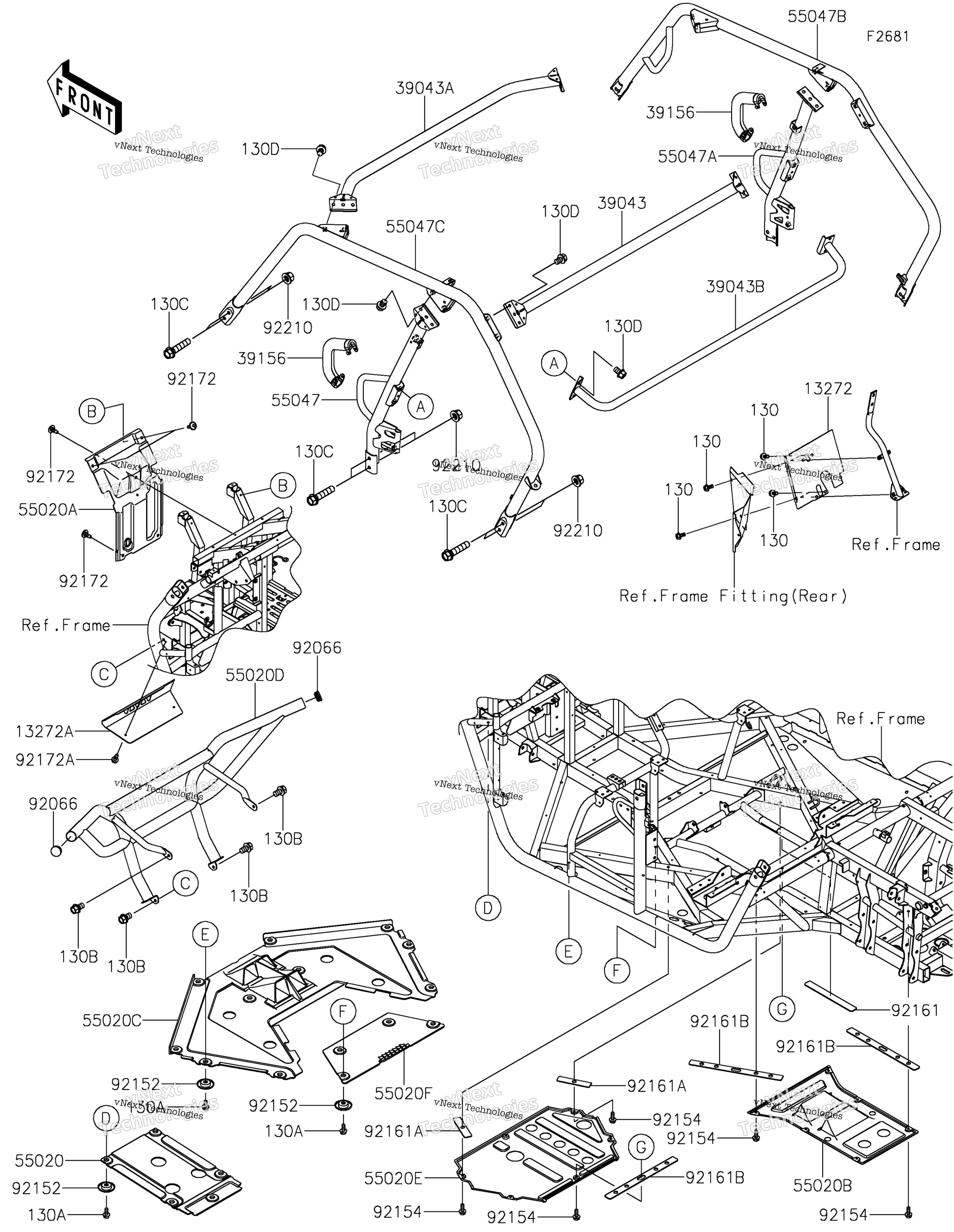 Guards / Cab рама