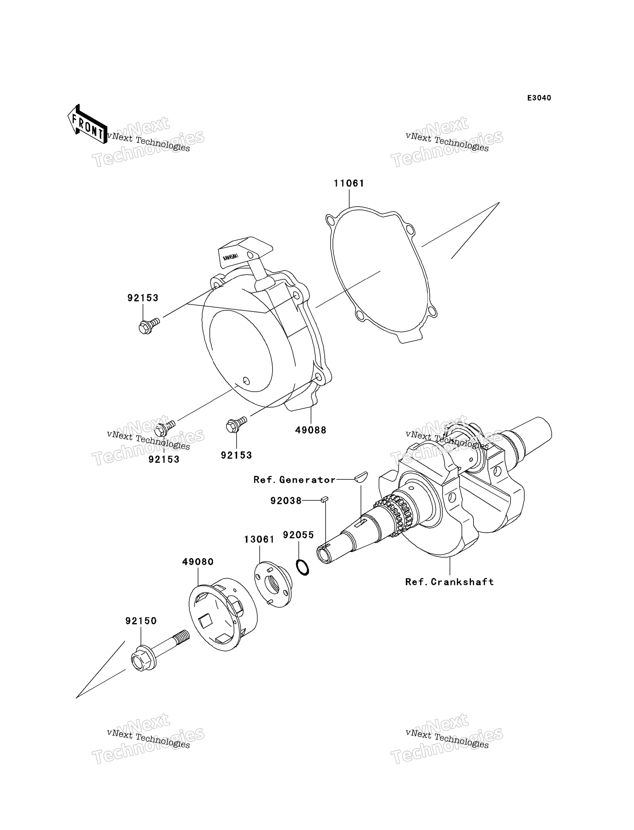 Ручной стартер Starter (-Vf650ae640351)