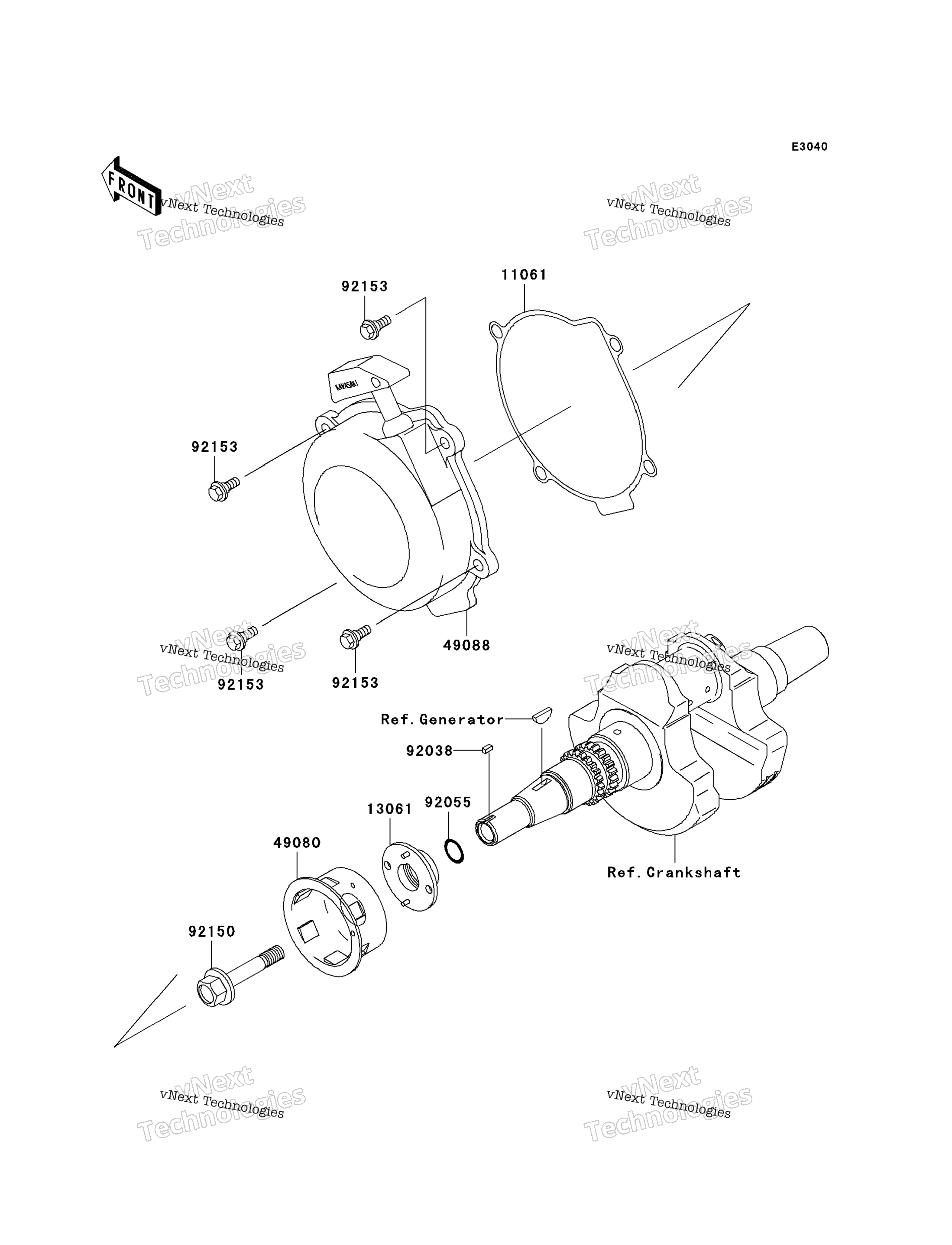 Ручной стартер Starter (-Vf650ae640351)