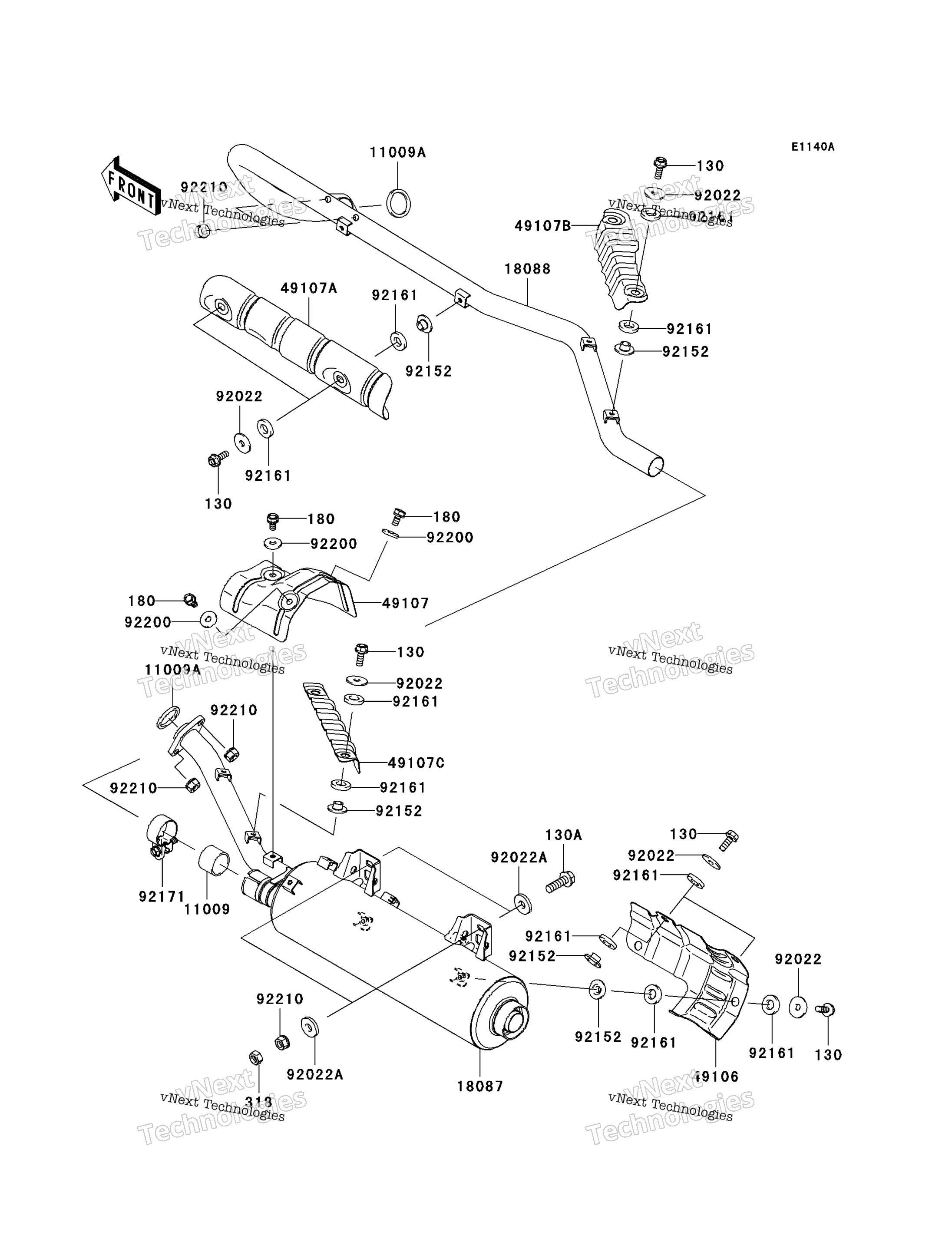 Muffler(S)(Jkavfdb1 6B503807 )