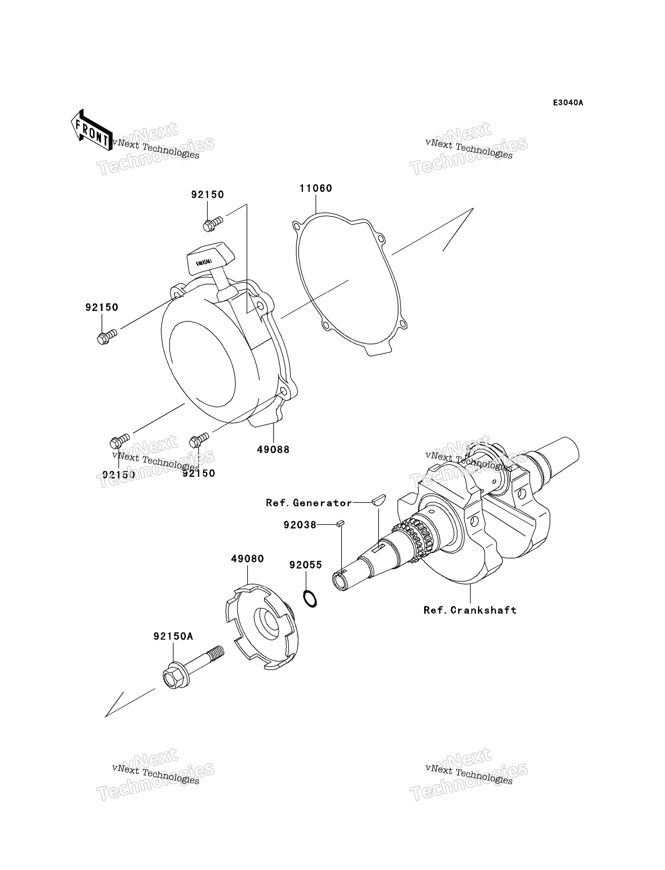 Ручной стартер Starter (Vf650ae640352-)