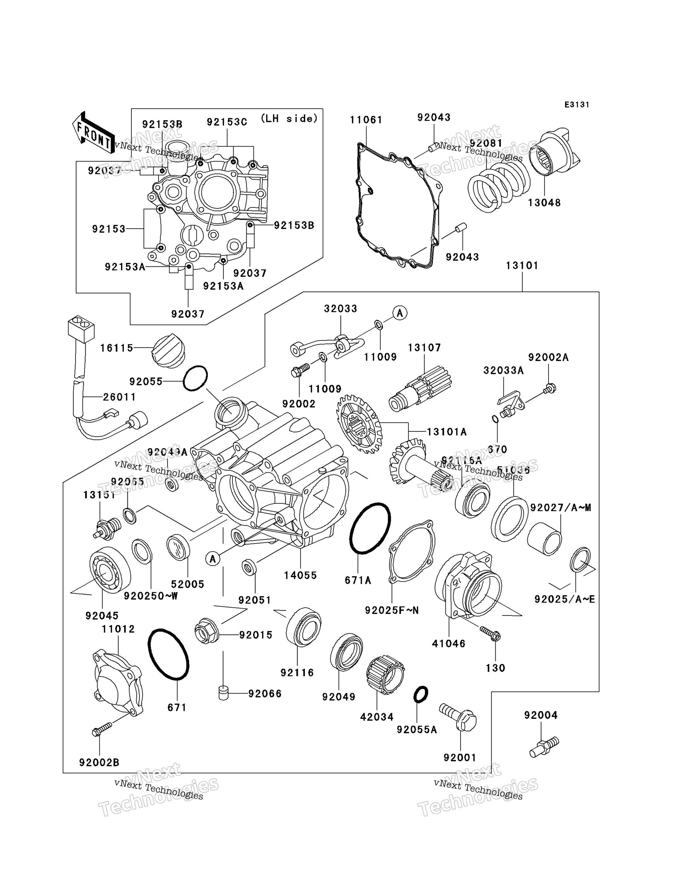 Передняя часть Bevel Gear