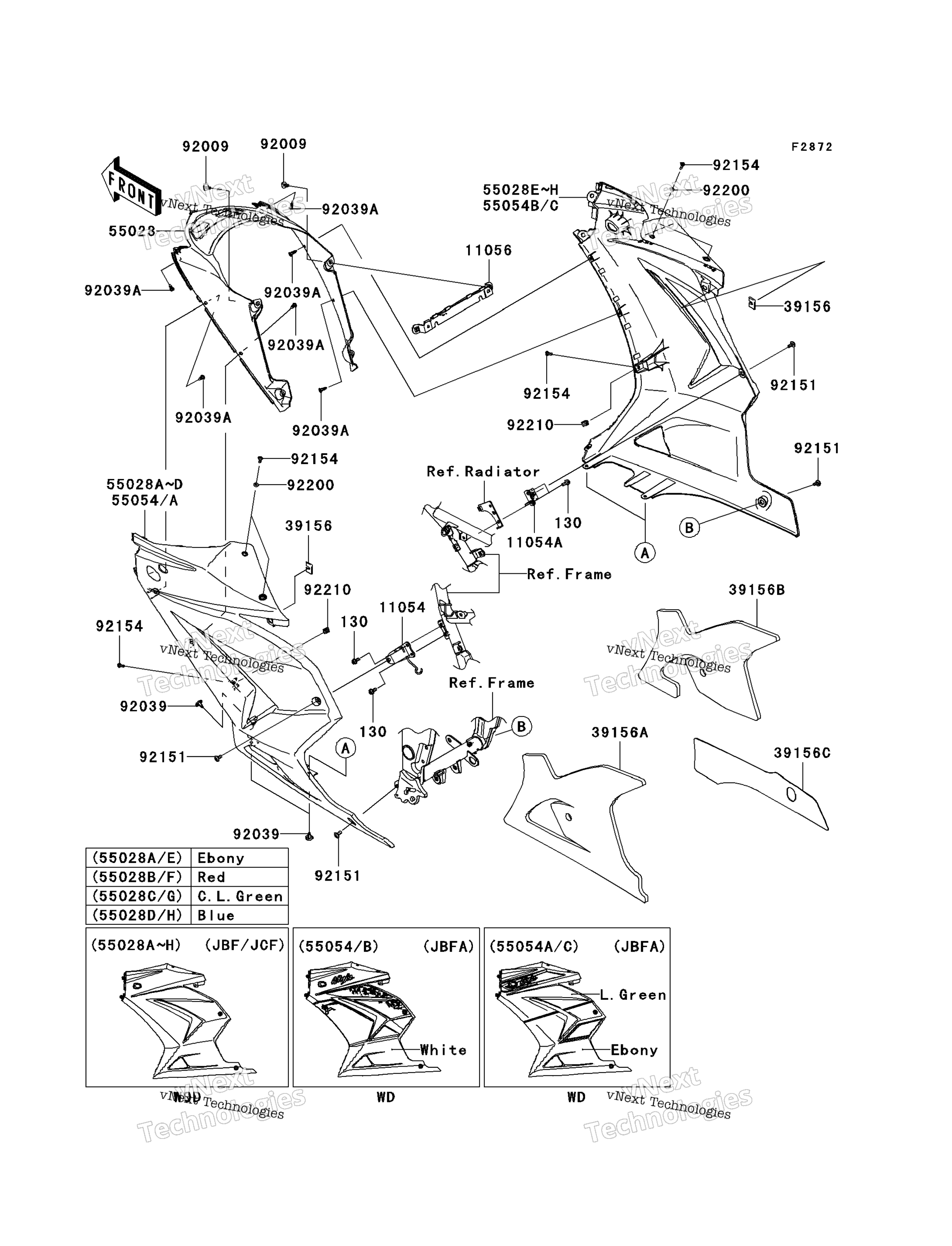 Обтекатель Lowers (Jbf-Jcf)