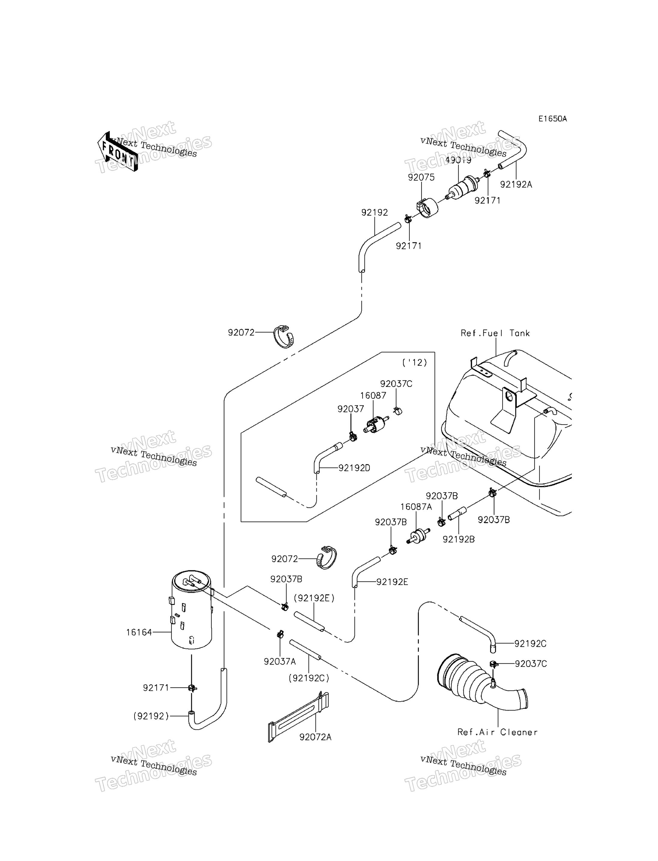 топливный Evaporative System (Ecf Eff)
