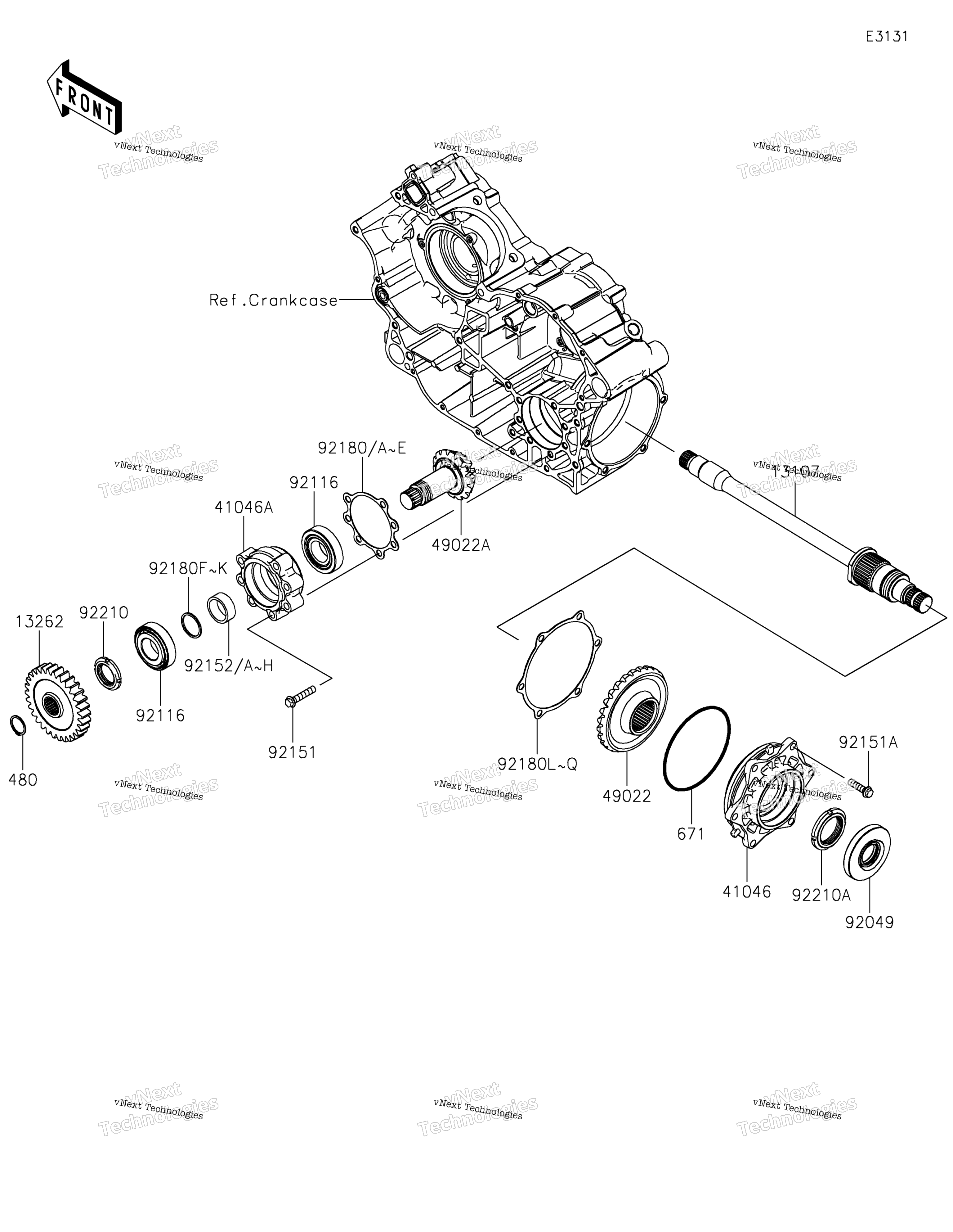 Передняя часть Bevel Gear 2