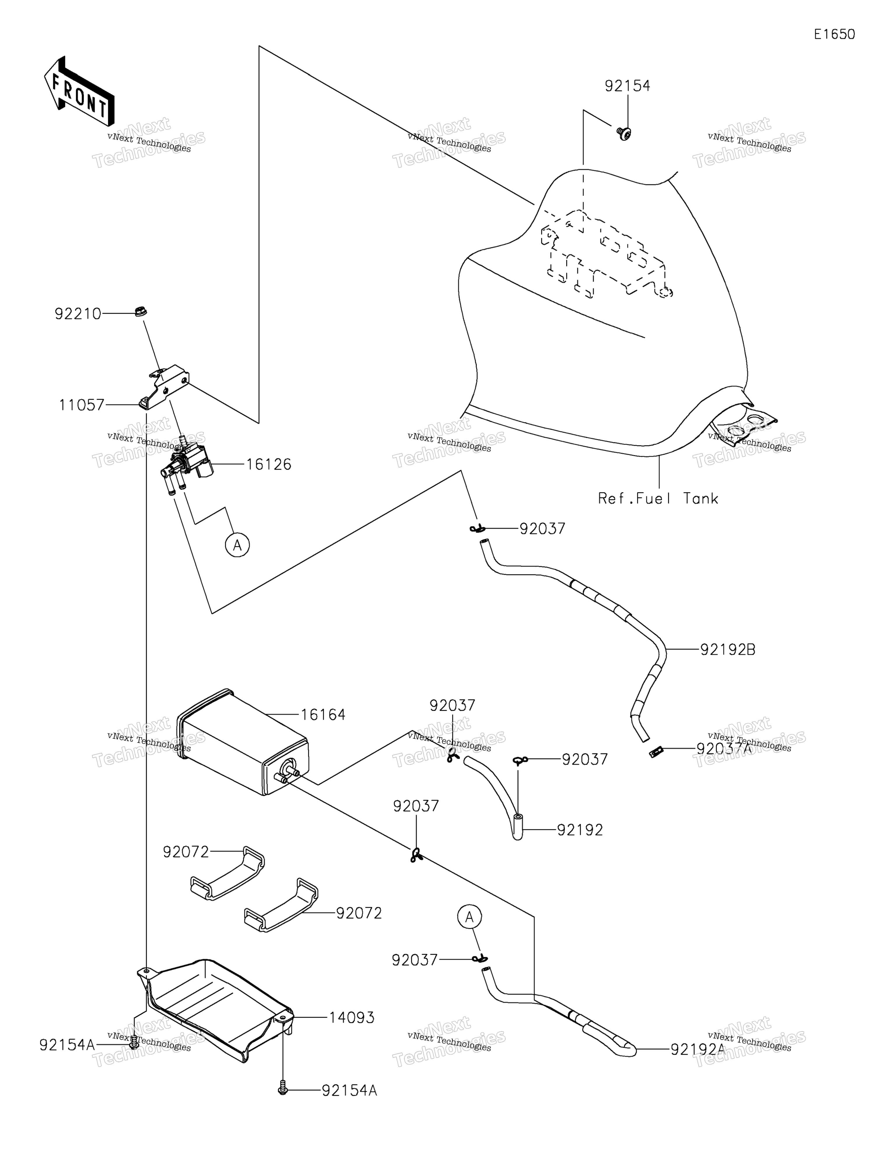 топливный Evaporative System(Ca)