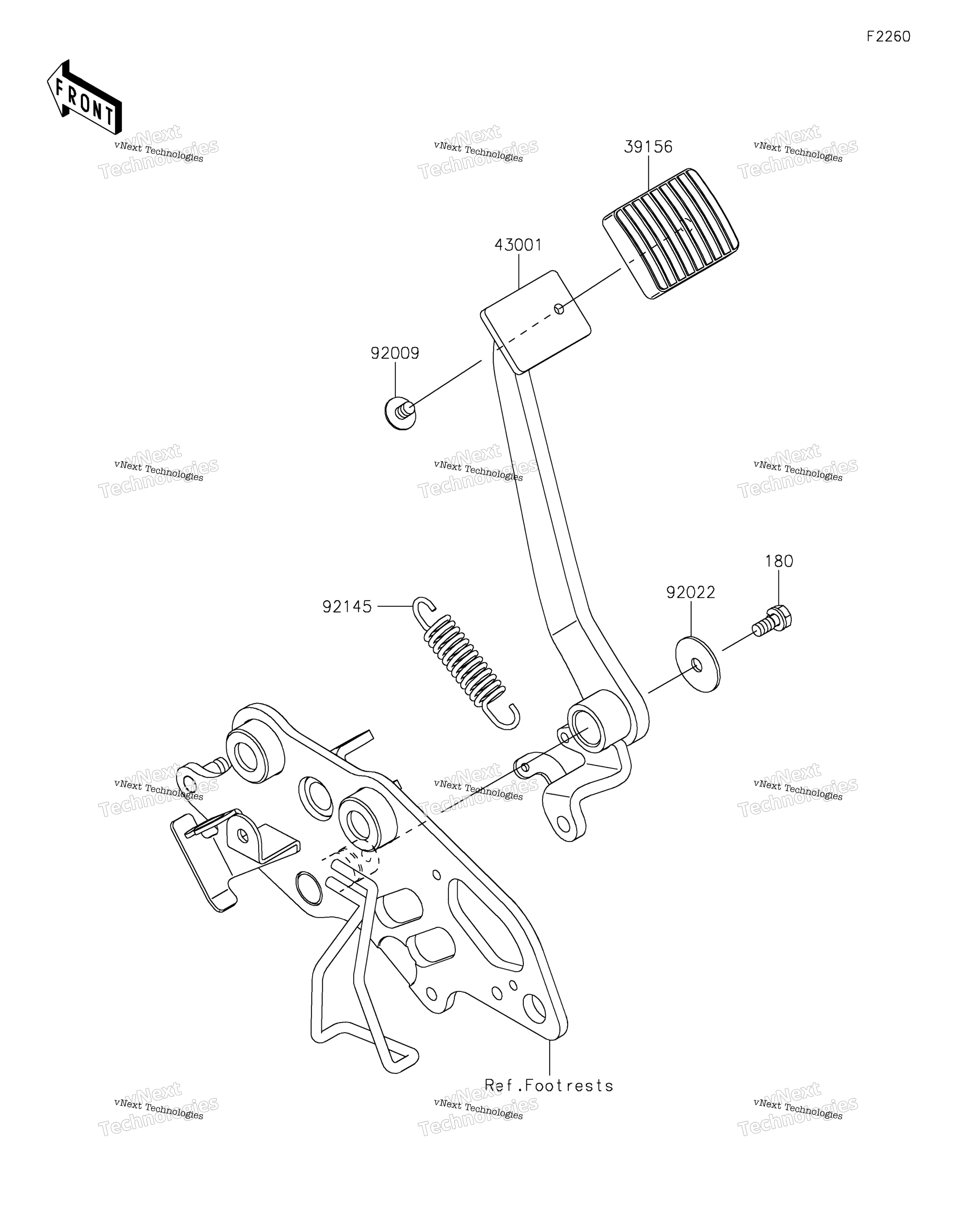Тормоз Pedal/Torque Link 2