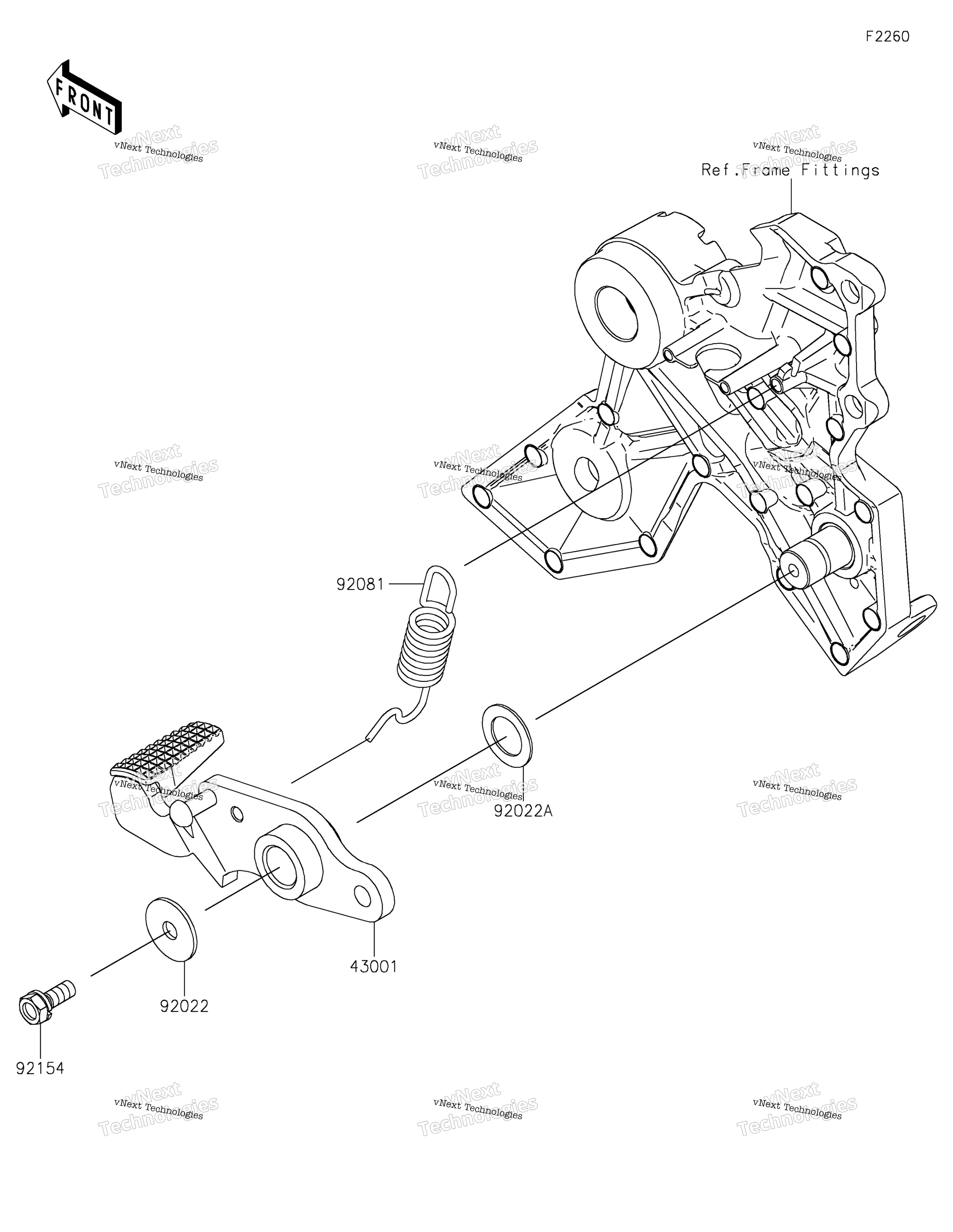 Тормоз Pedal/Torque Link