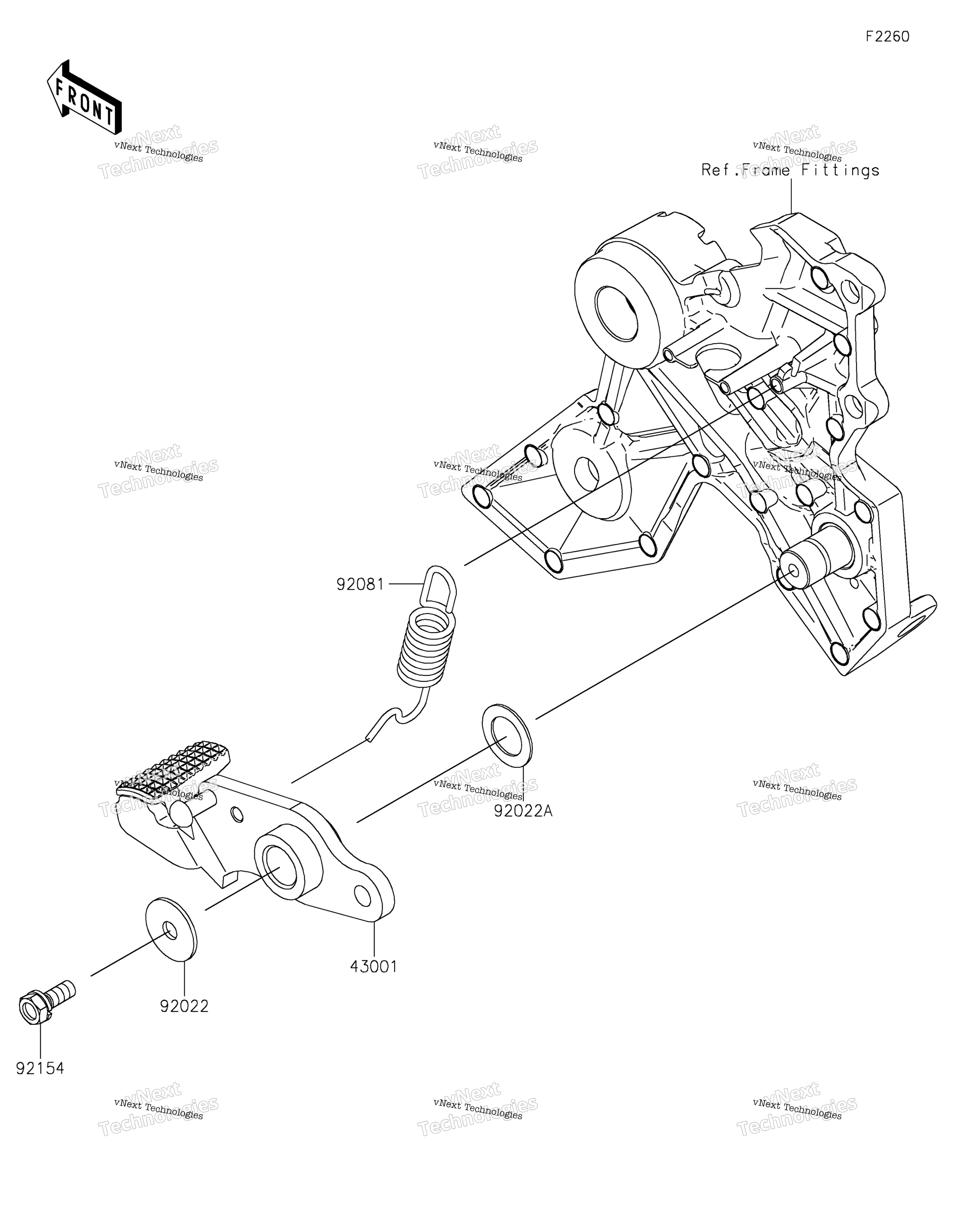 Тормоз Pedal/Torque Link