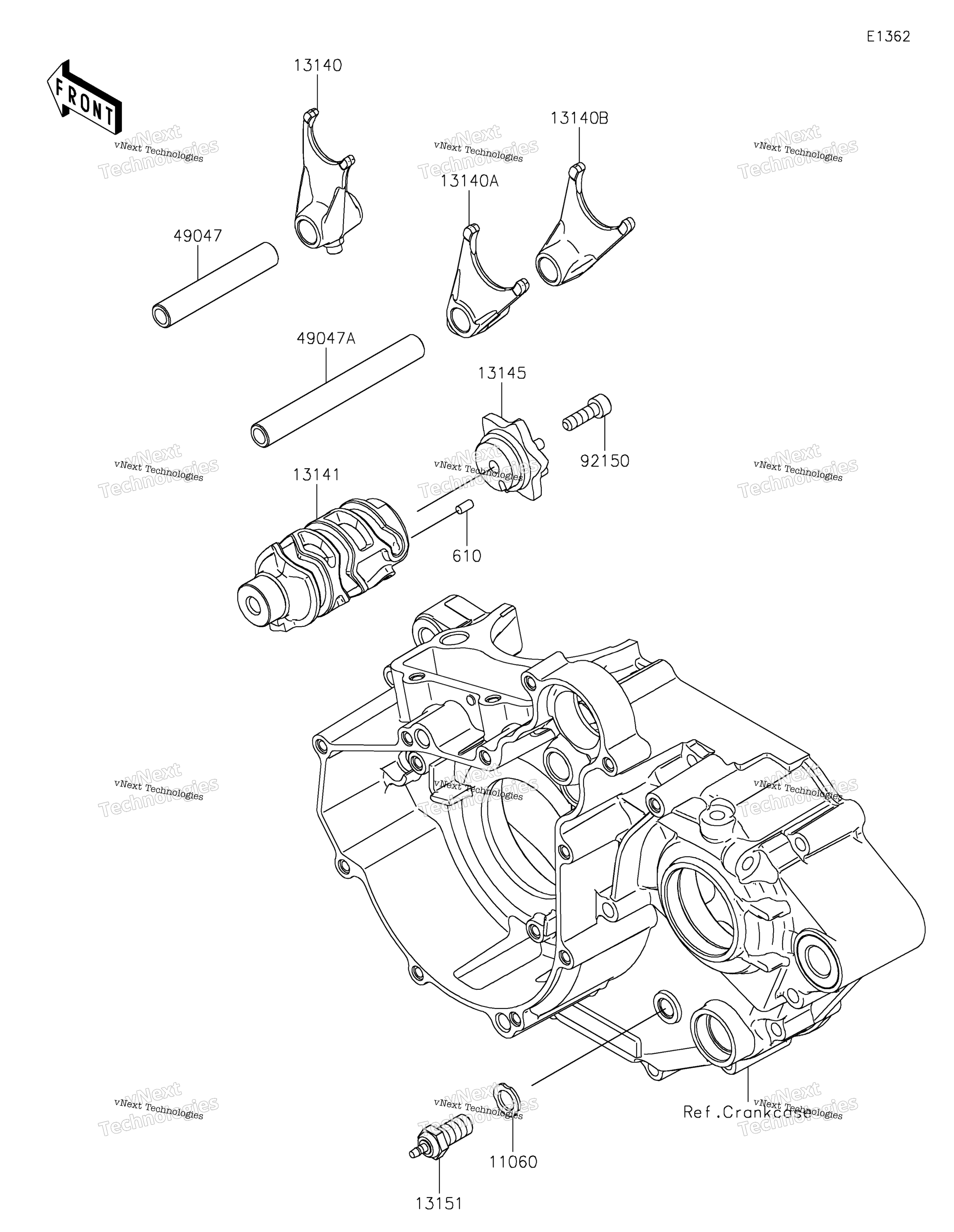 передача Change Drum / Shift Fork(S) 2