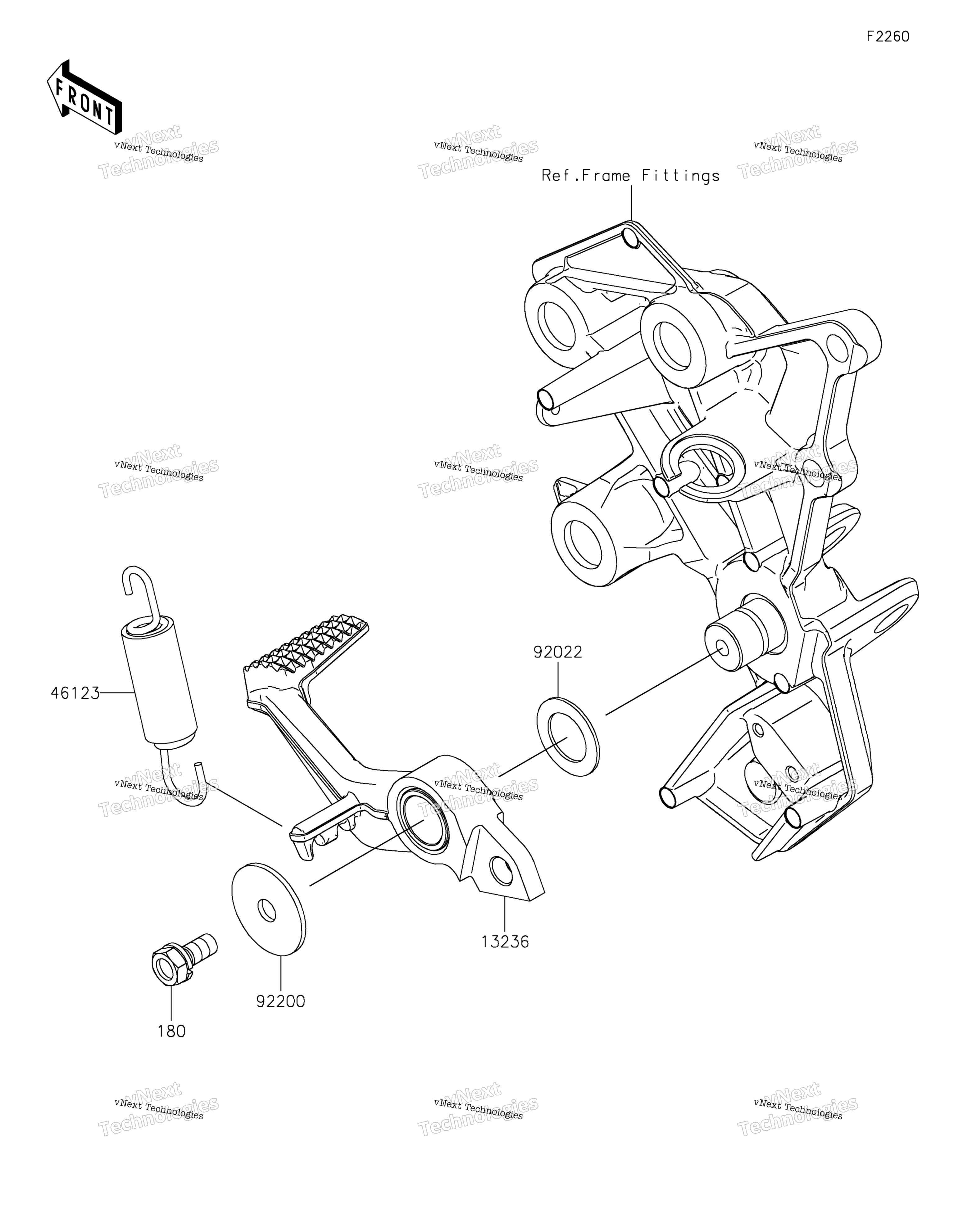 Тормоз Pedal/Torque Link