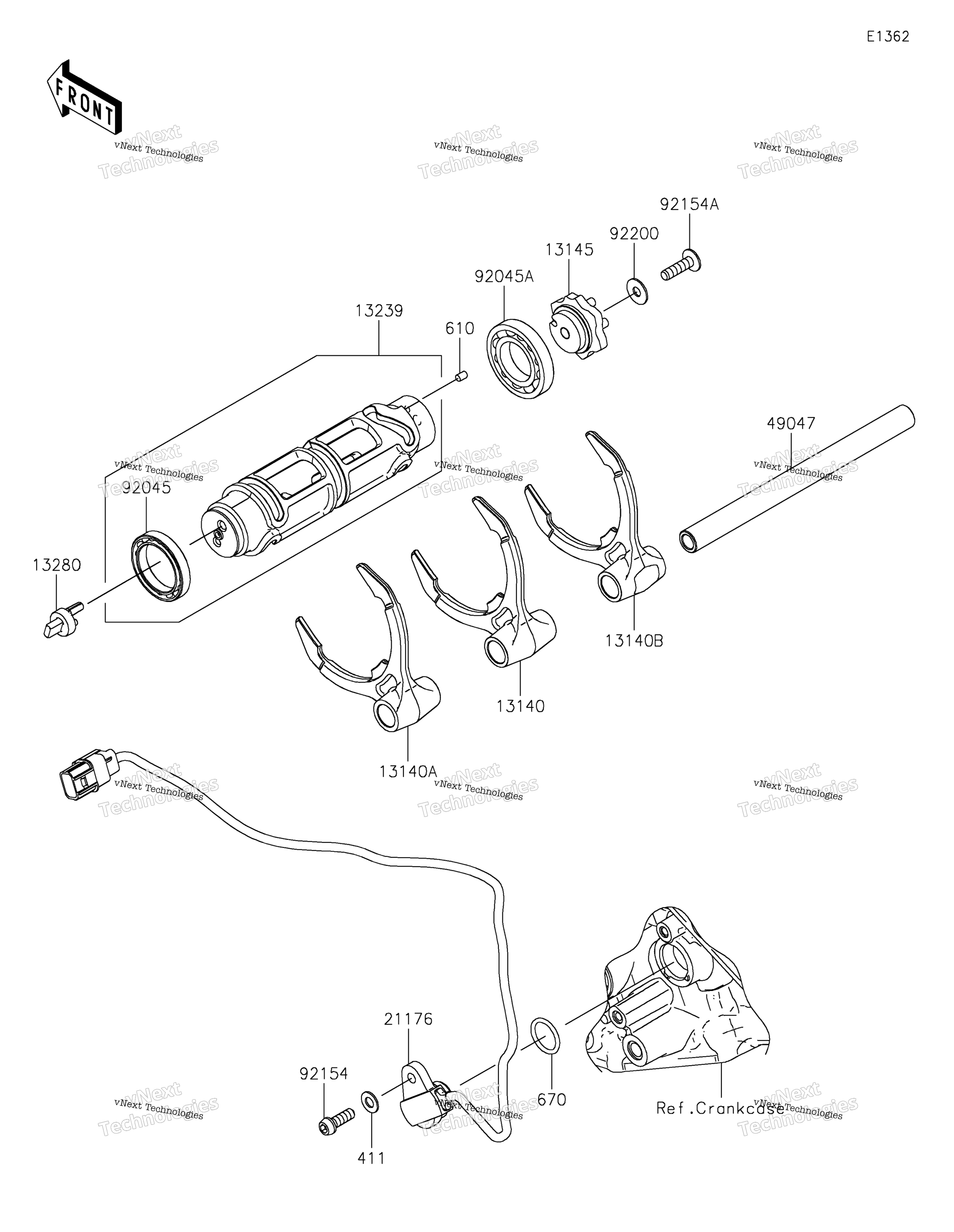 передача Change Drum / Shift Fork(S)