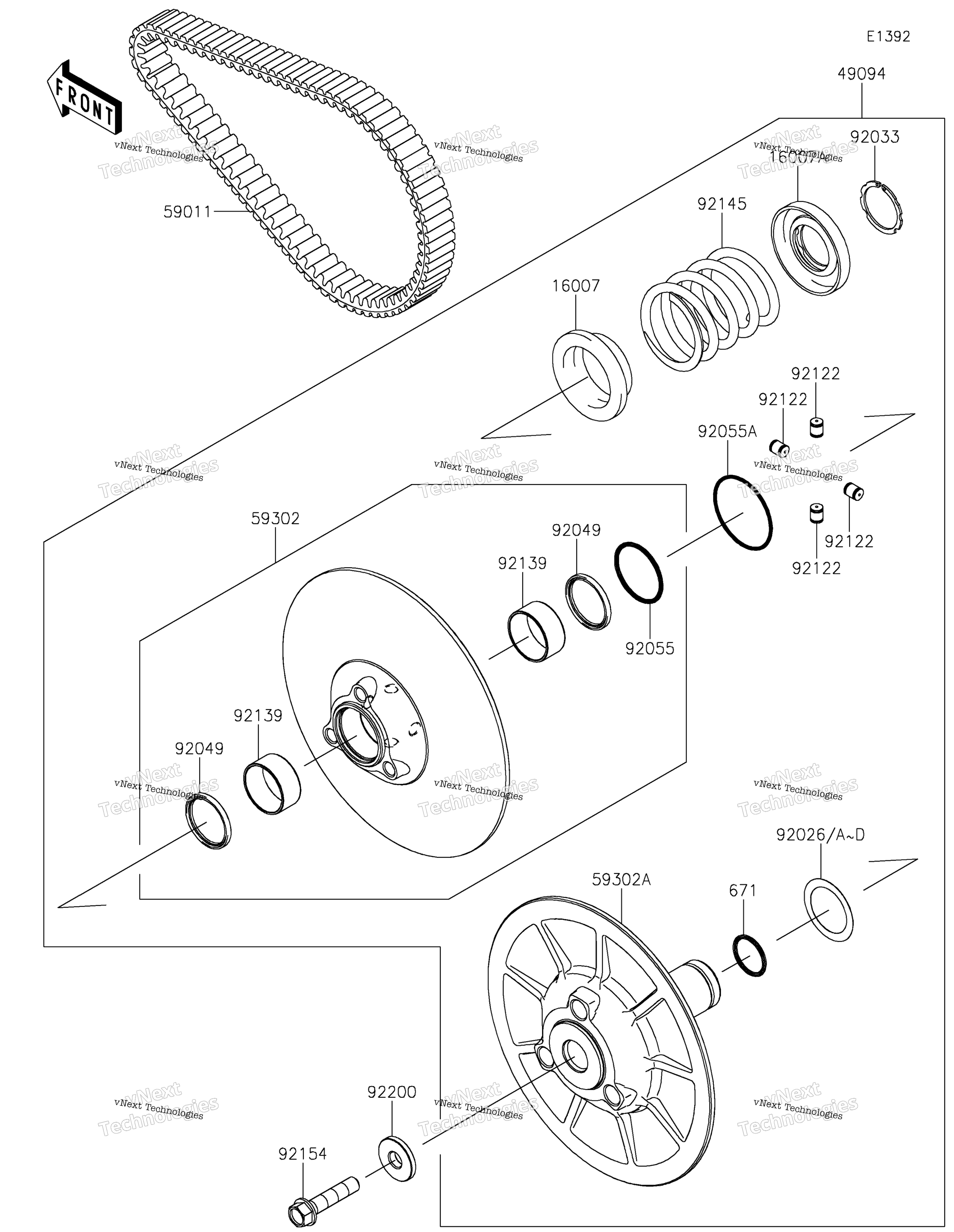 Ведомый Converter/Drive Belt 2