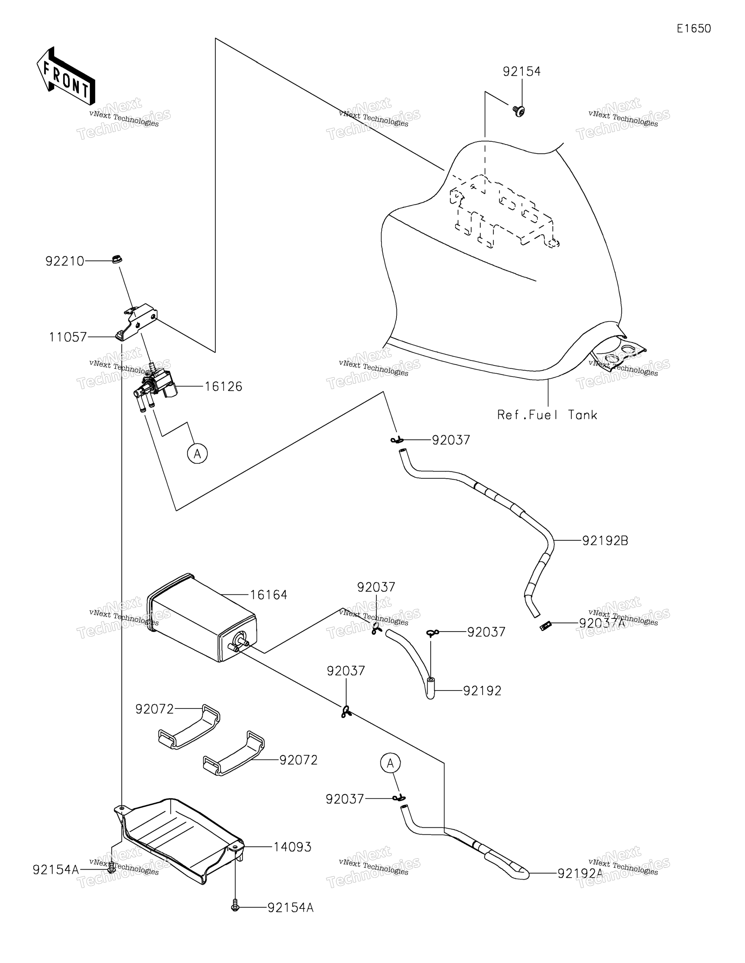 топливный Evaporative System(Ca)