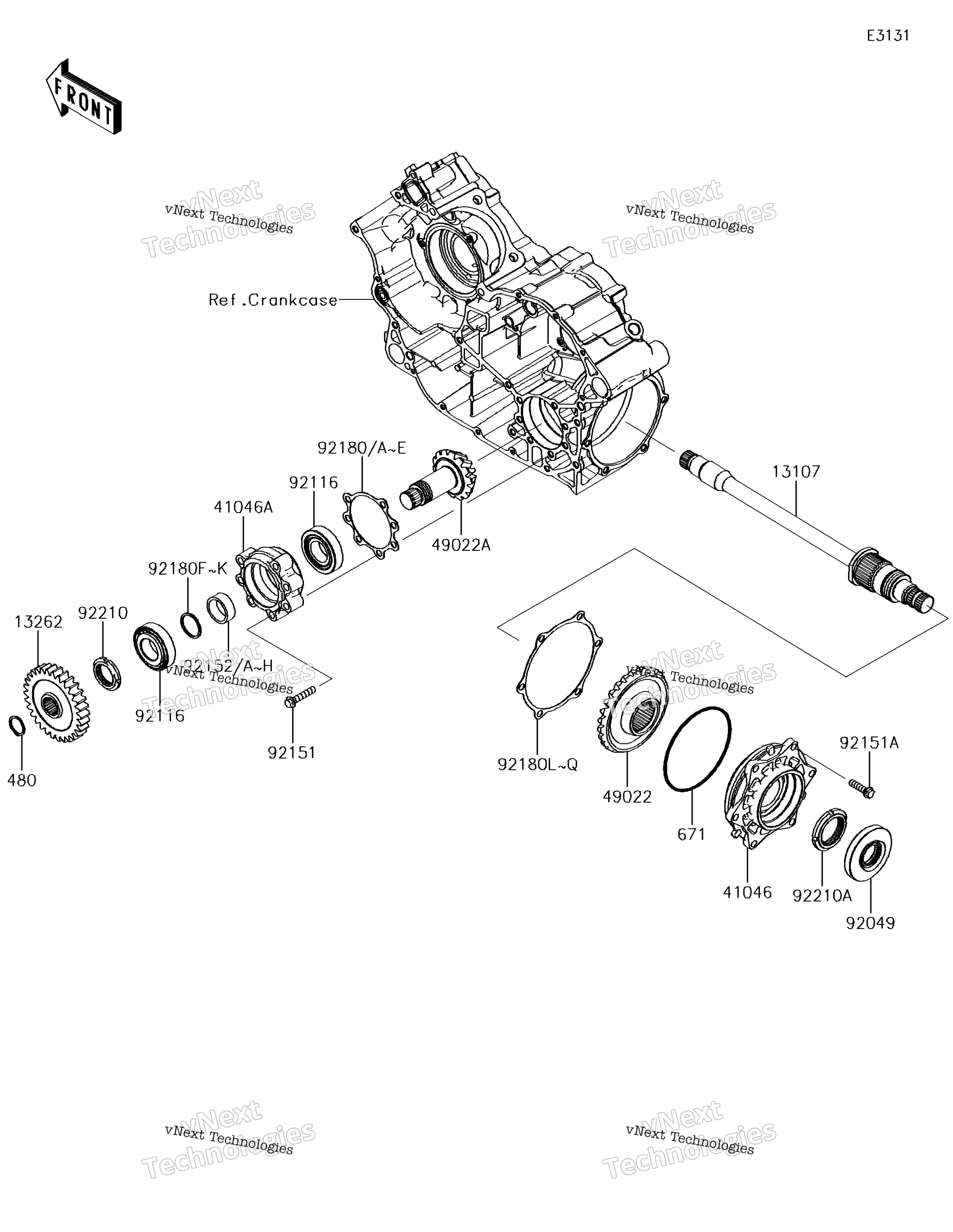 Передняя часть Bevel Gear 2